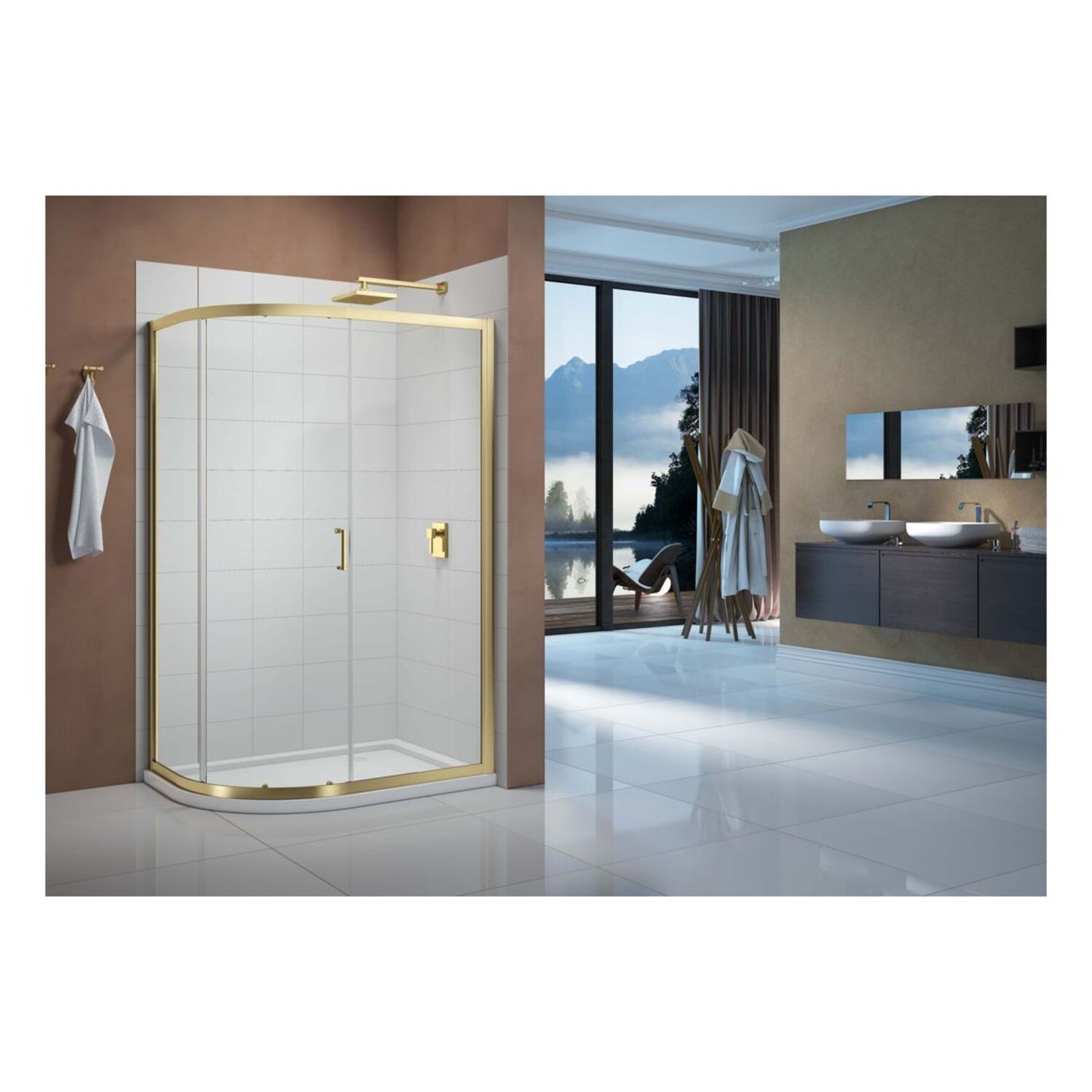 Merlyn Vivid Boost 1 Door Offset Quadrant