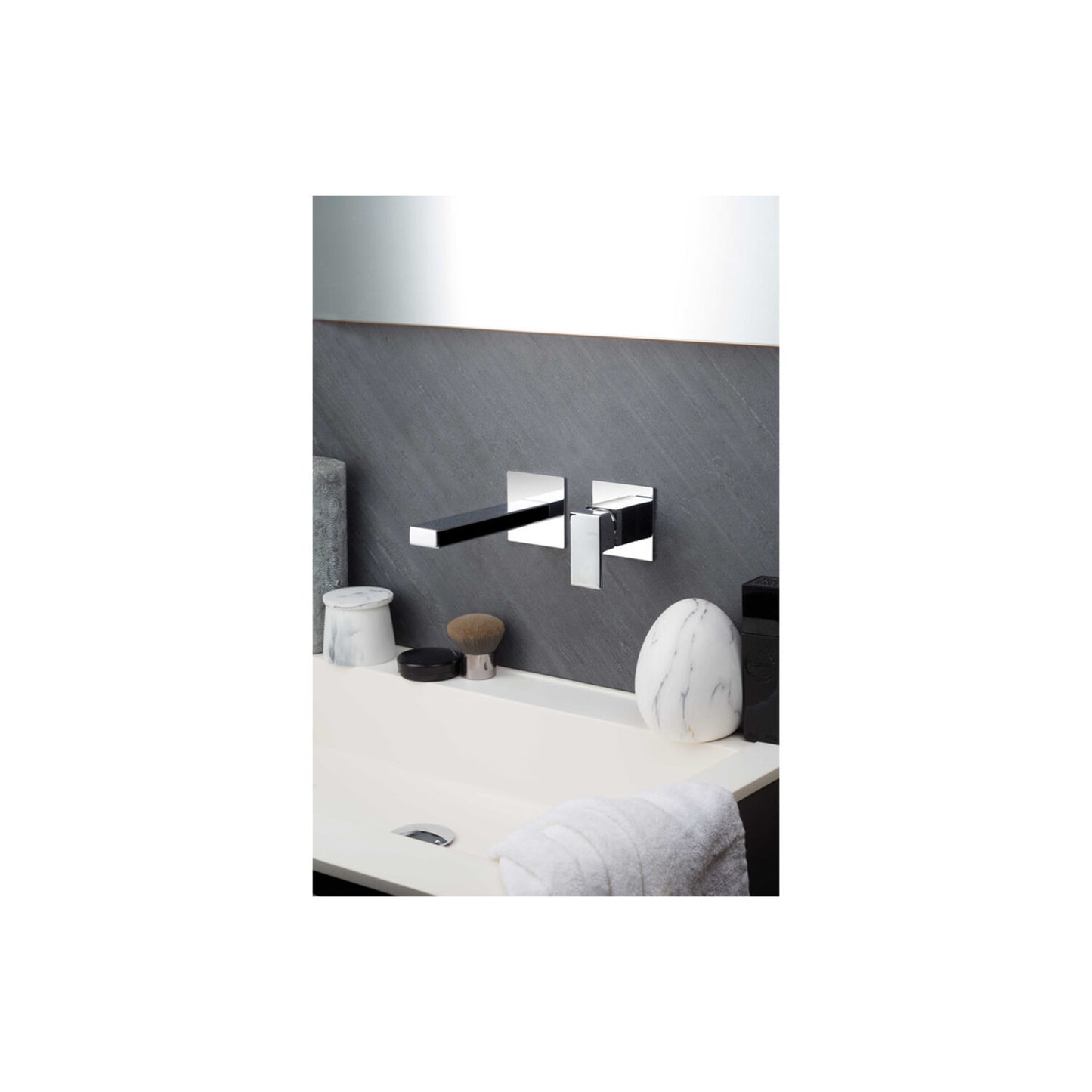 Lys Wall Mounted Basin Mixer - Chrome