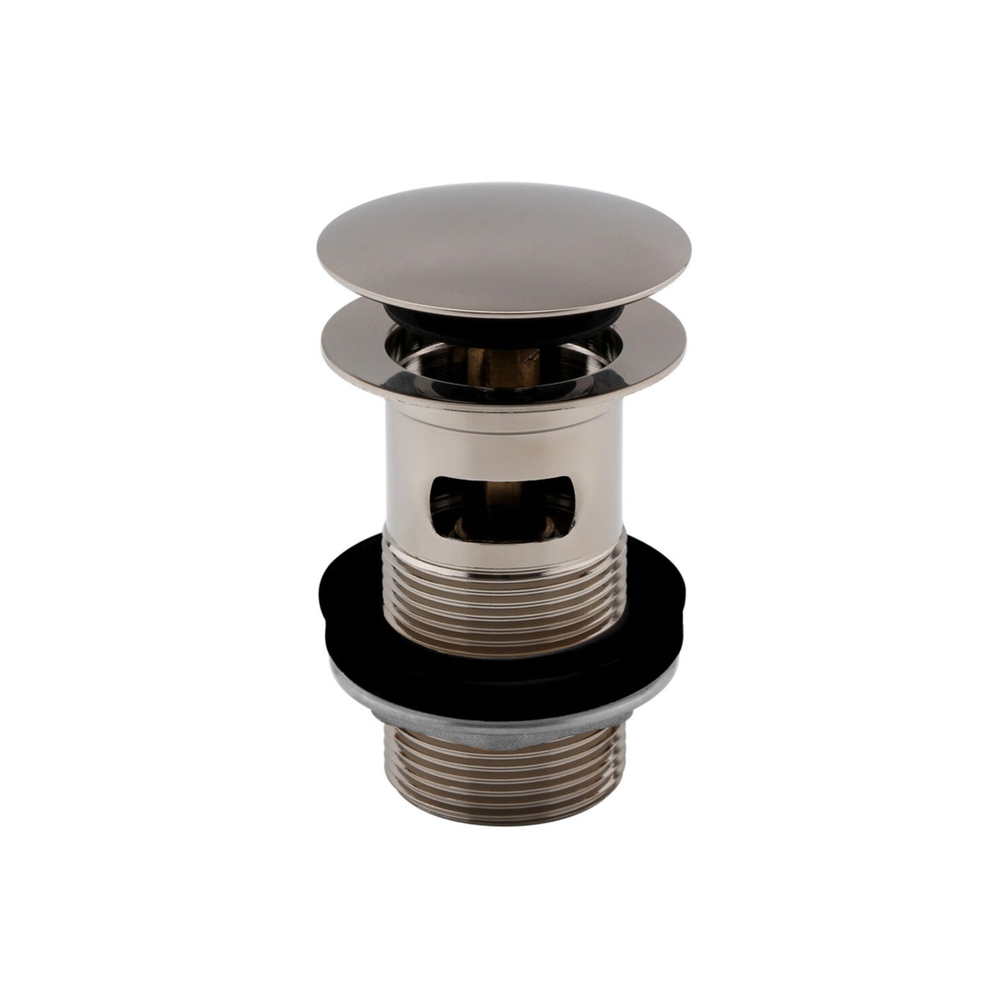 Slotted Push Button Waste - Stainless Steel