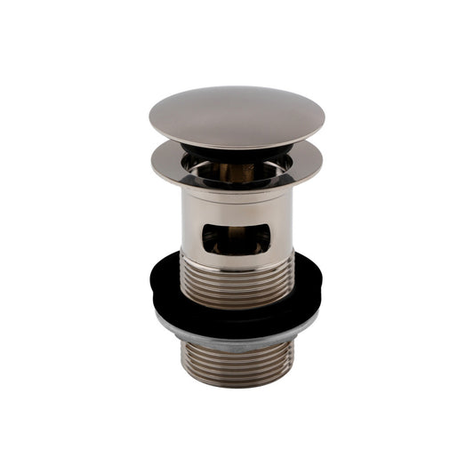 Slotted Push Button Waste - Stainless Steel