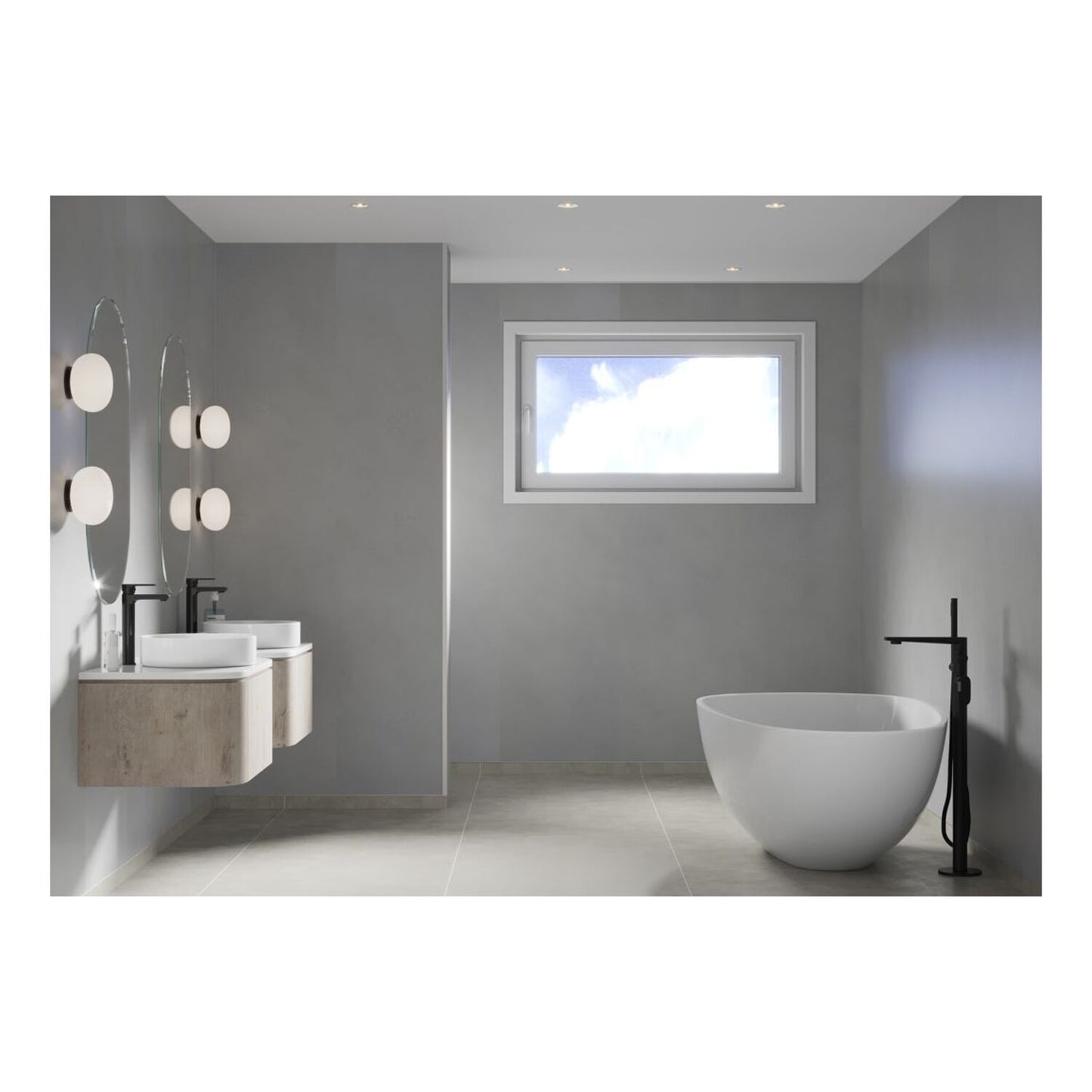 Timeless - Soft Cement (Plain Panel)