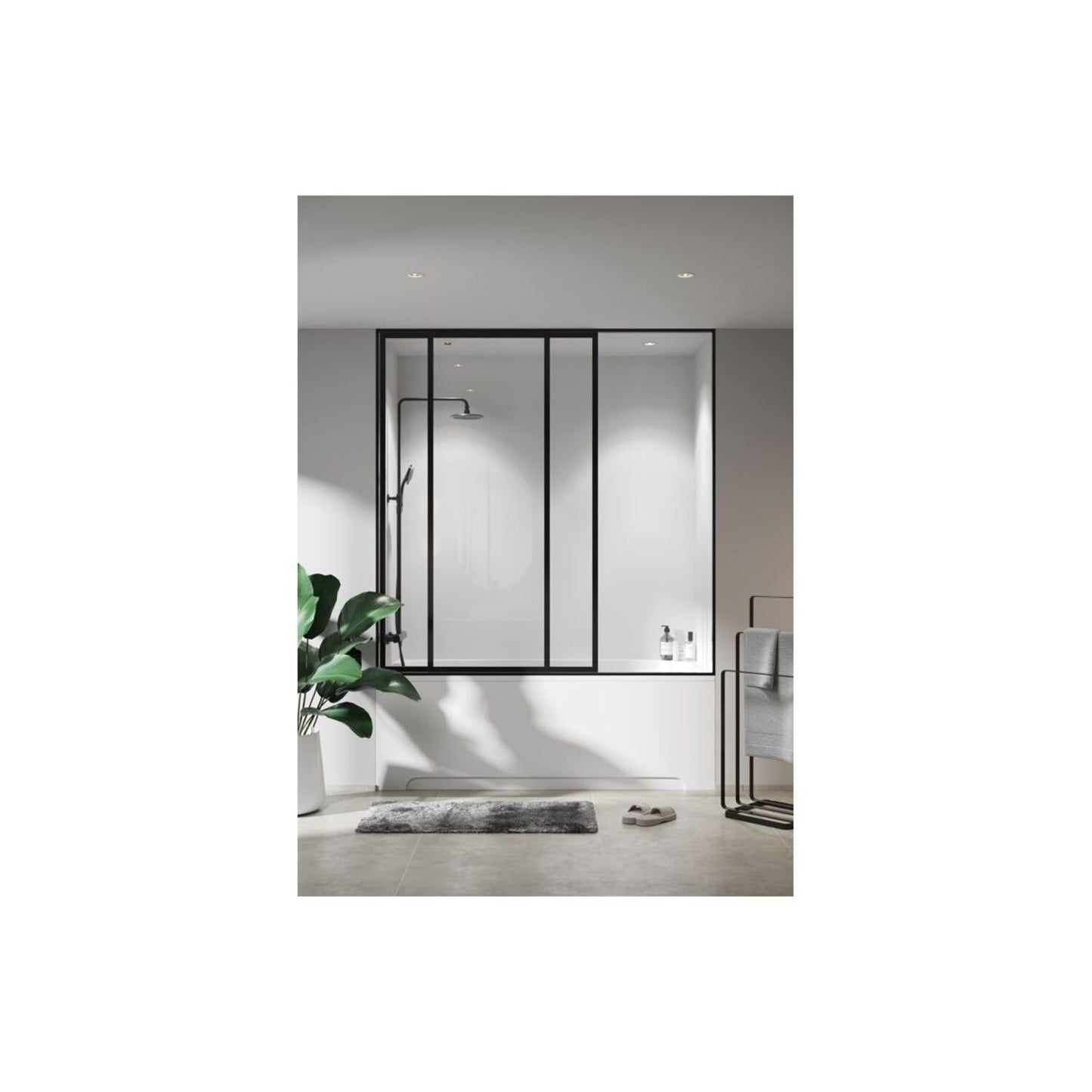 Timeless - Crystal White - Silk (Plain Panel)