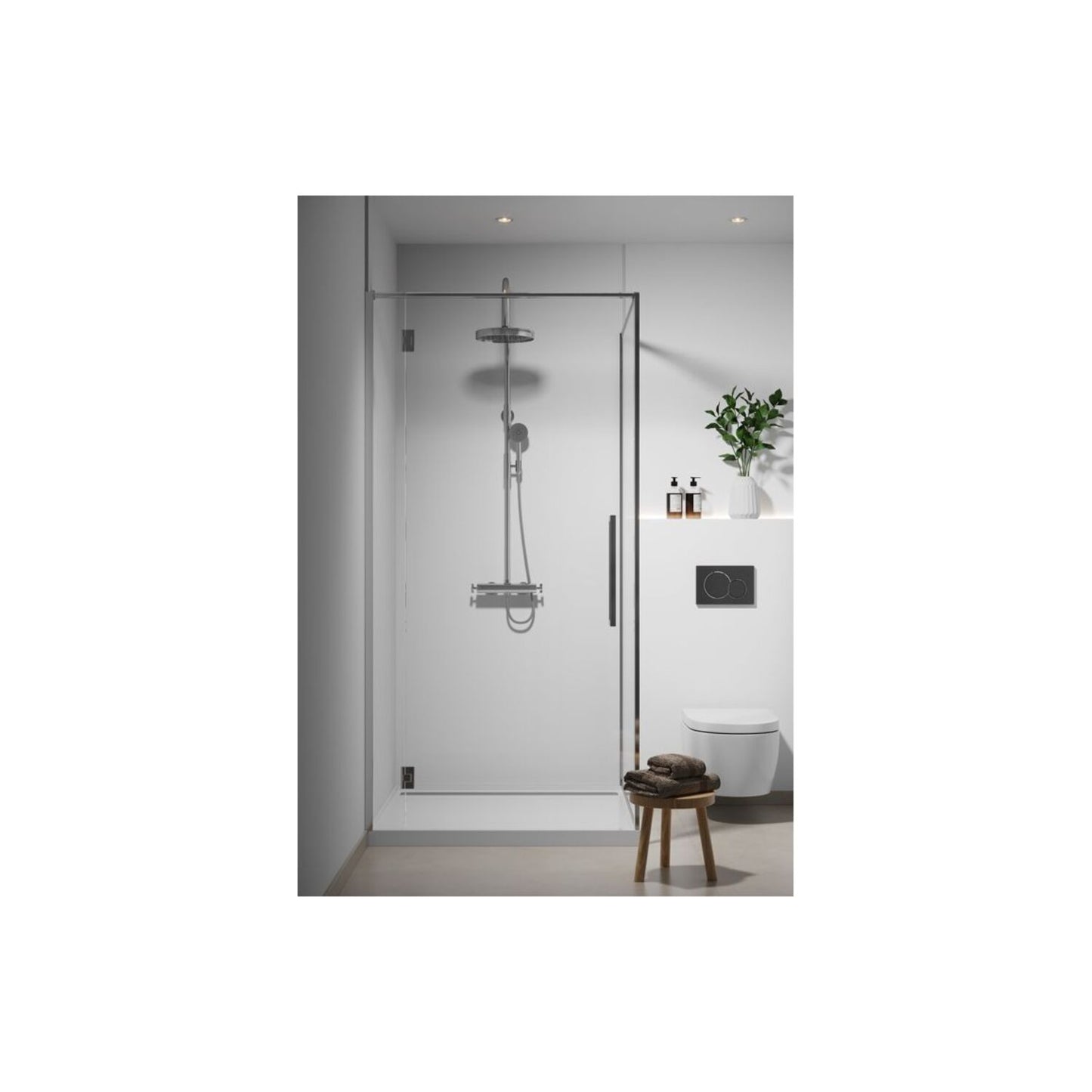 Timeless - Crystal White - Silk (Plain Panel)