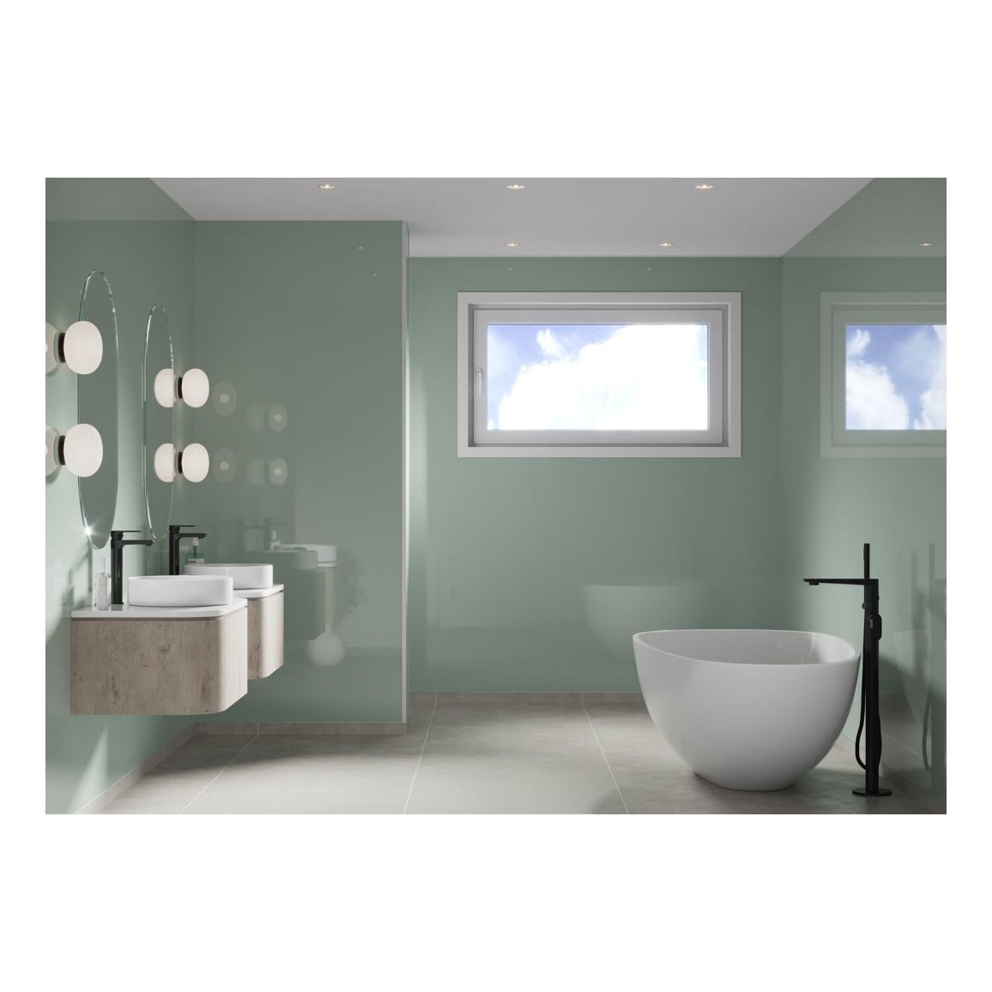 Timeless - Light Mint (Plain Panel)