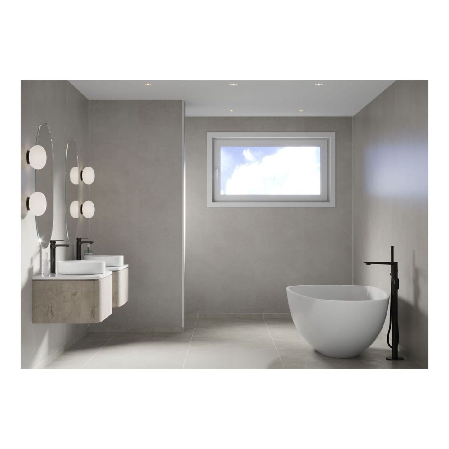 Timeless - Grey Sand (Plain Panel)
