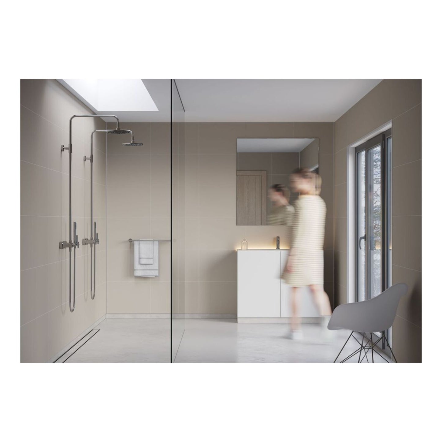 Contemporary - Warm Grey (Tile Effect)