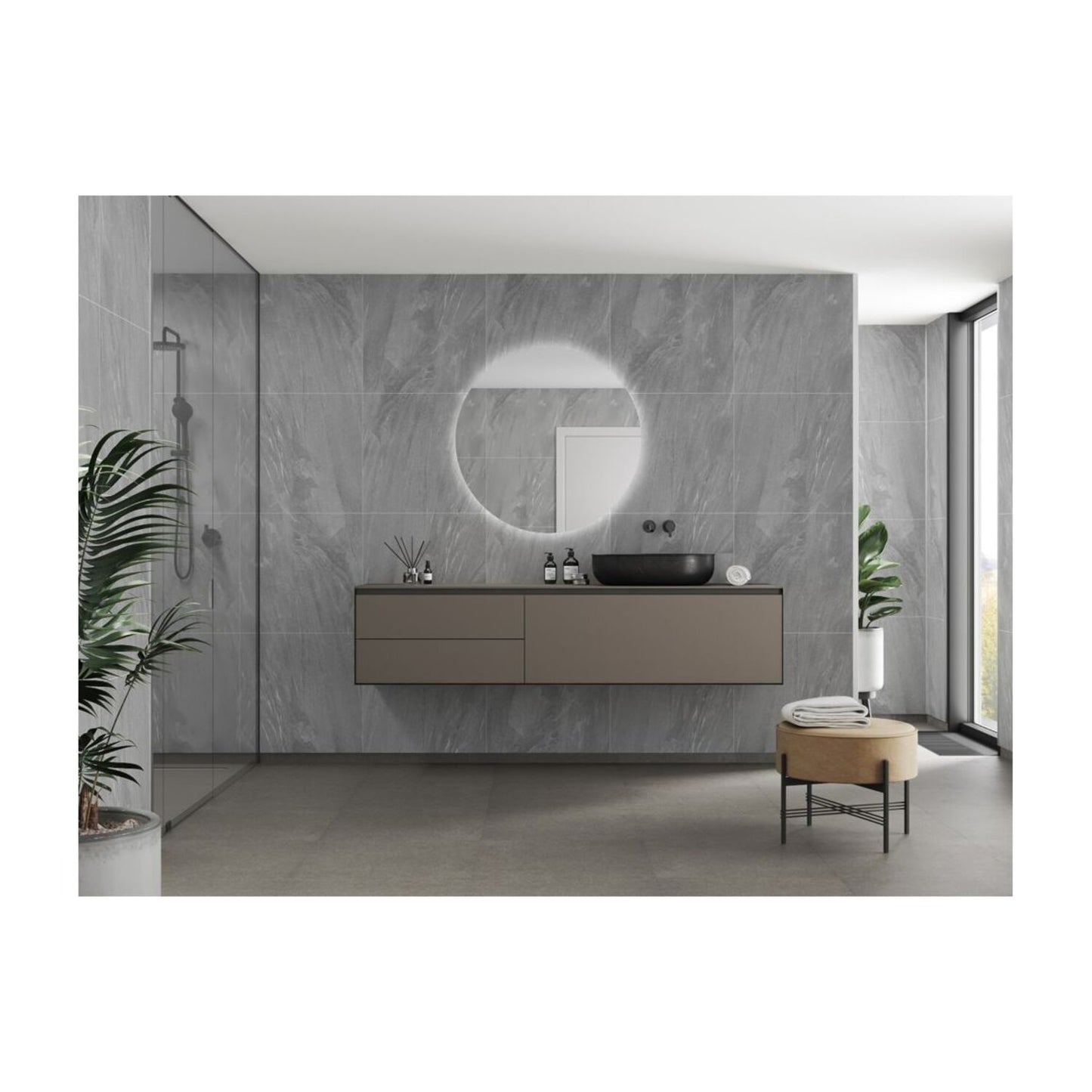 Scandinavian - Grey Stone (Tile Effect)