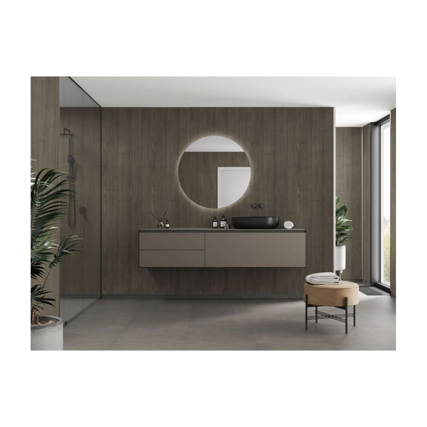 Scandinavian - Dark Wood (Vertical Plank)