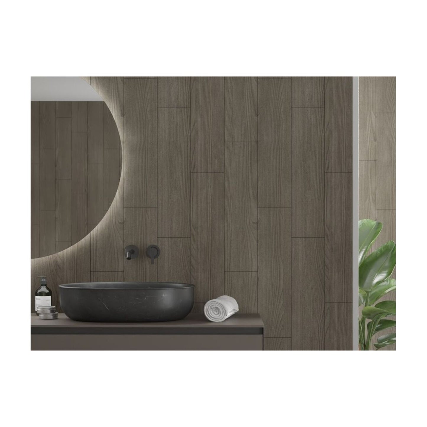 Scandinavian - Dark Wood (Vertical Plank)