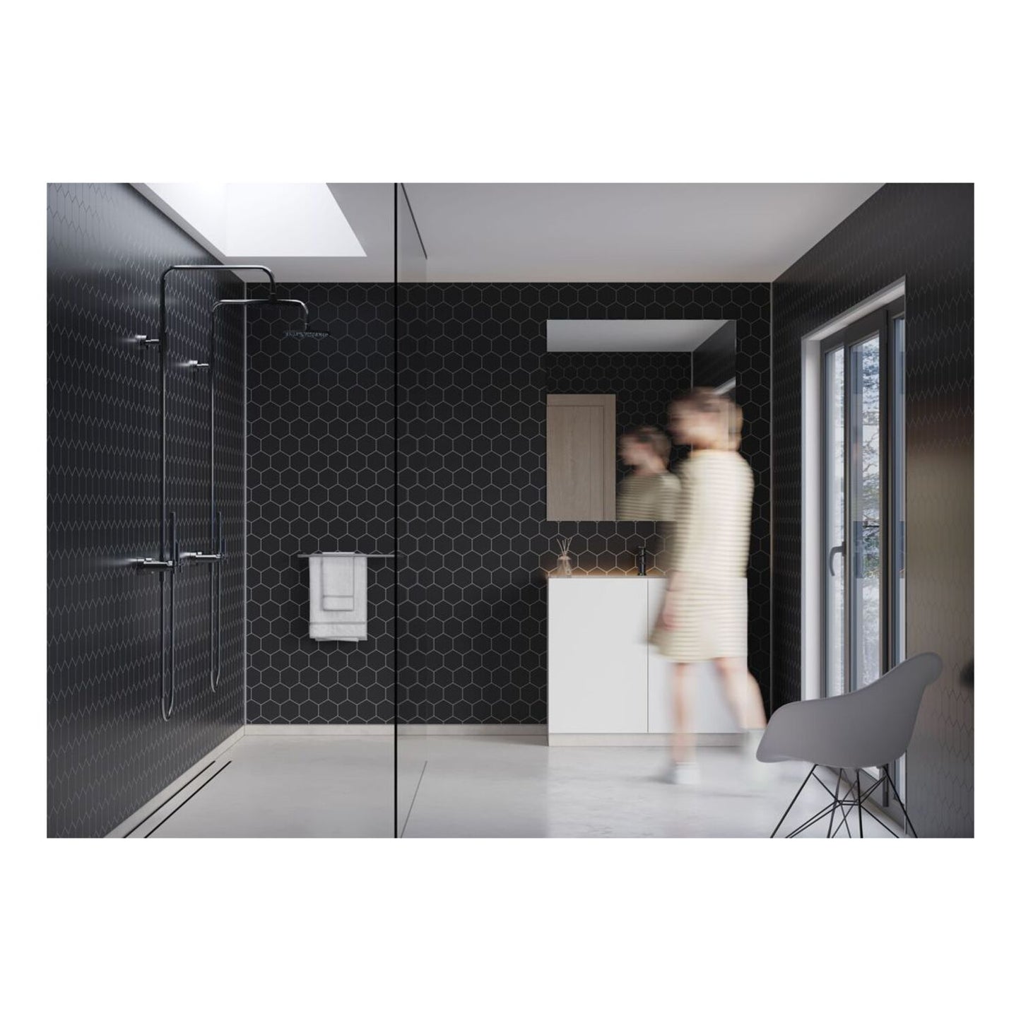 Urban - Black Silk (Hexagonal)