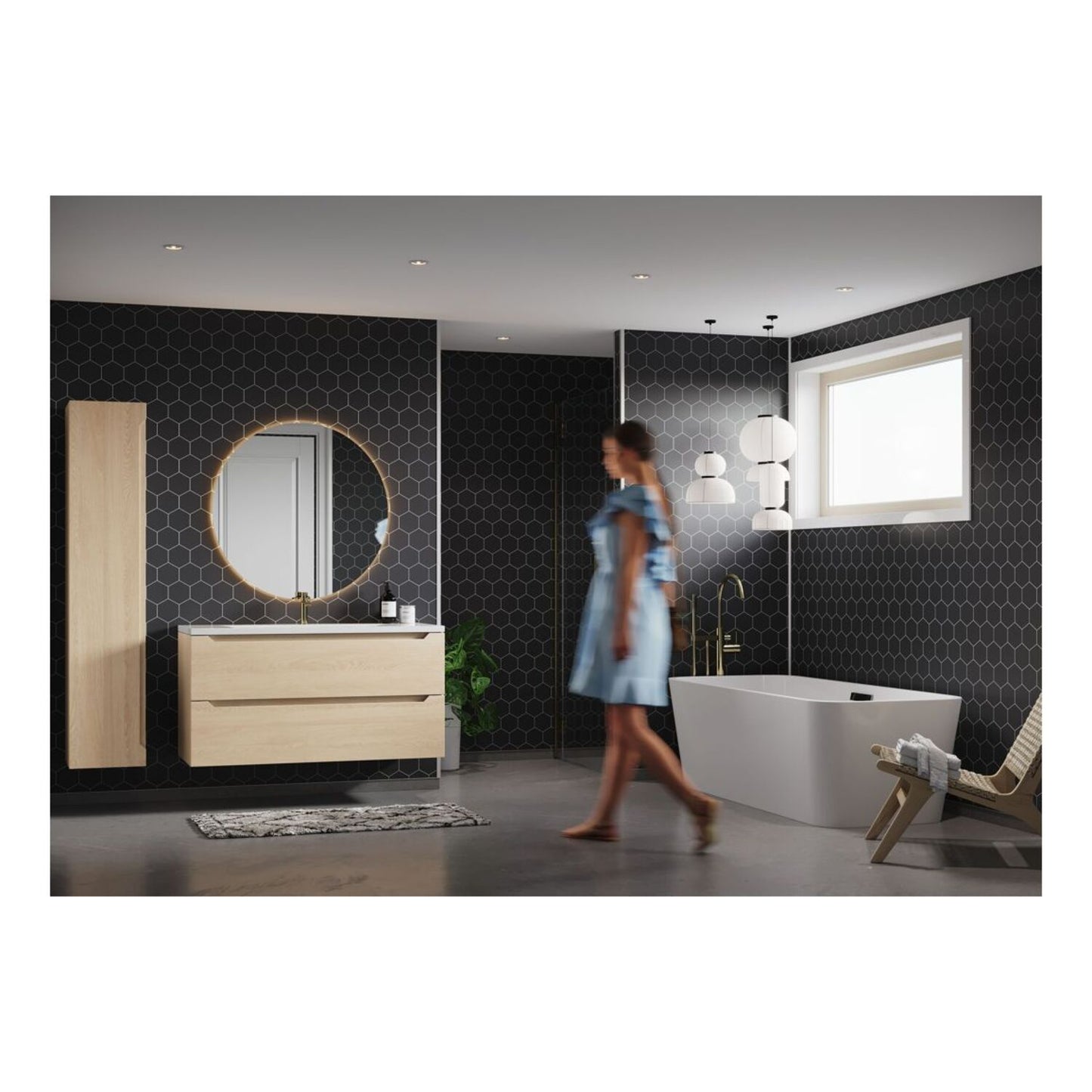 Urban - Black Silk (Hexagonal)