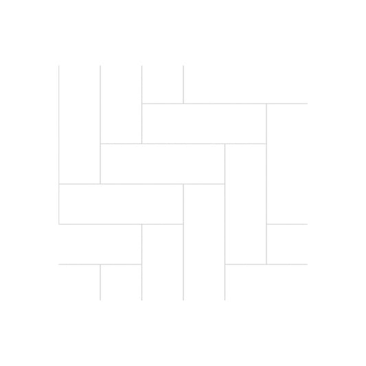Urban - Denver White (Straight Herringbone)