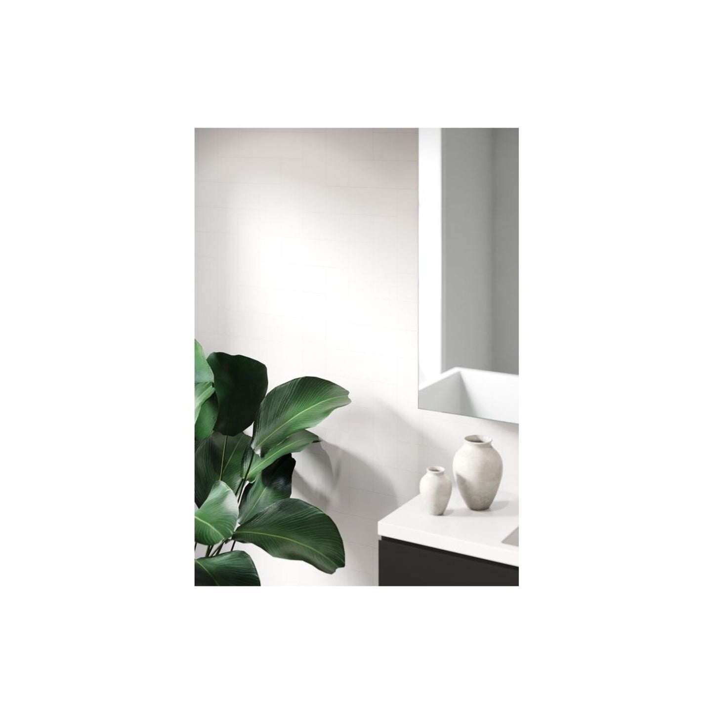 Urban - Denver White (Straight Herringbone)