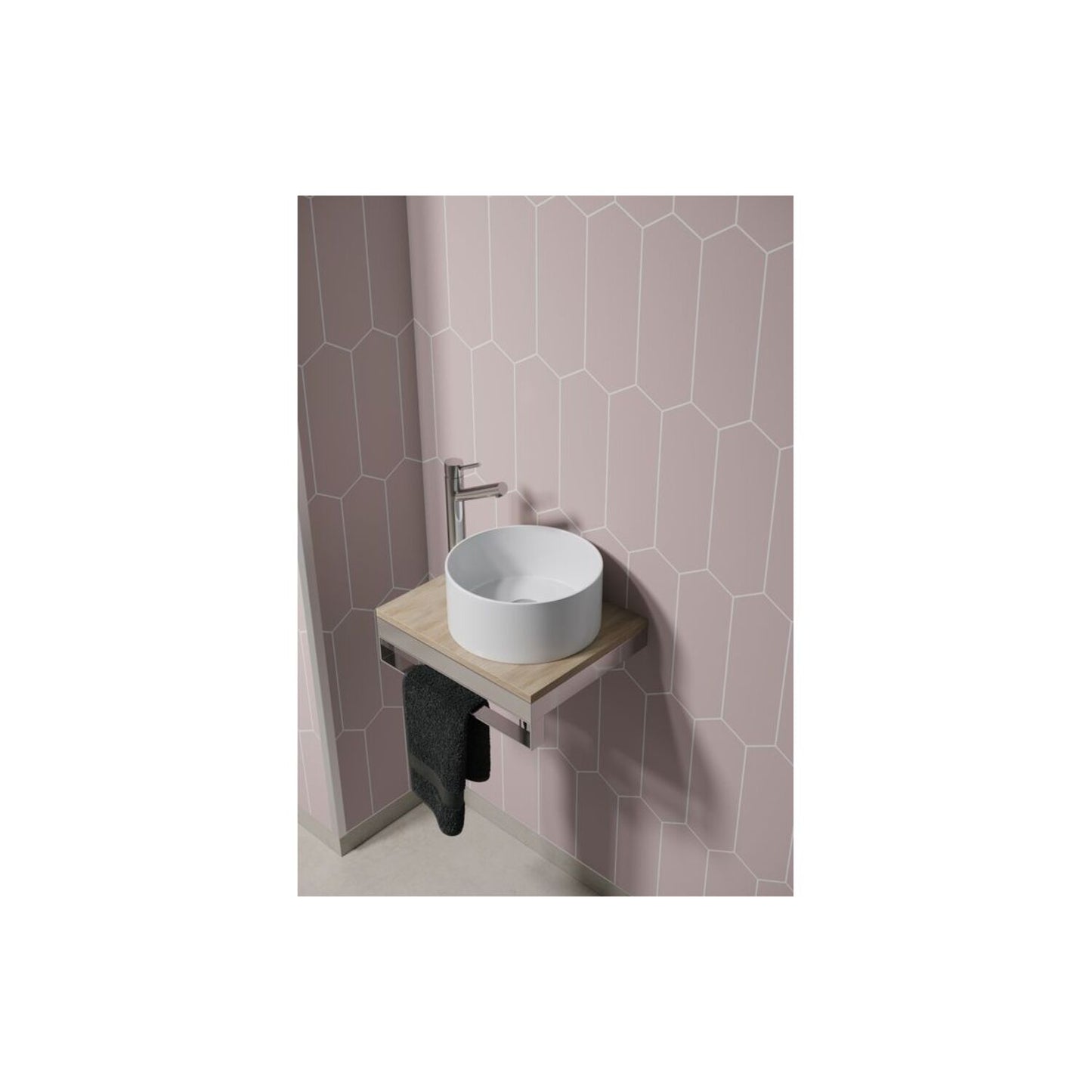 Urban - Dusky Pink (Elongated Hexagonal)