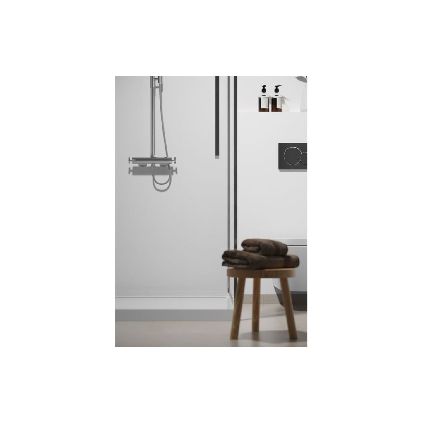 Timeless - Crystal White - Silk (Plain Panel)