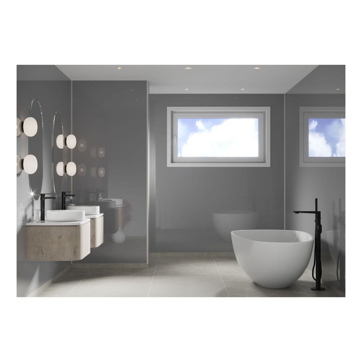 Timeless - Medium Grey (Plain Panel)