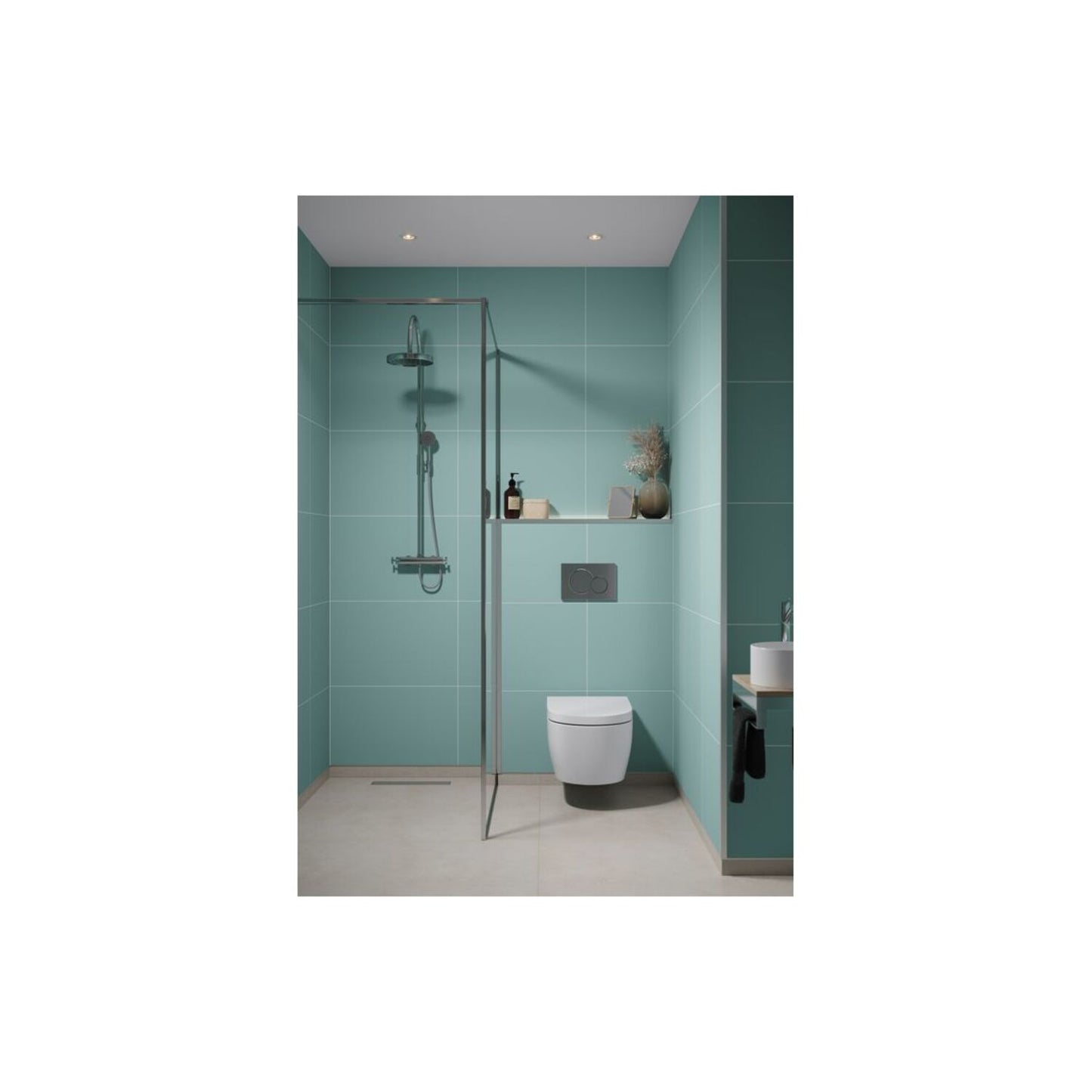 Contemporary - Aqua Mint (Tile Effect)