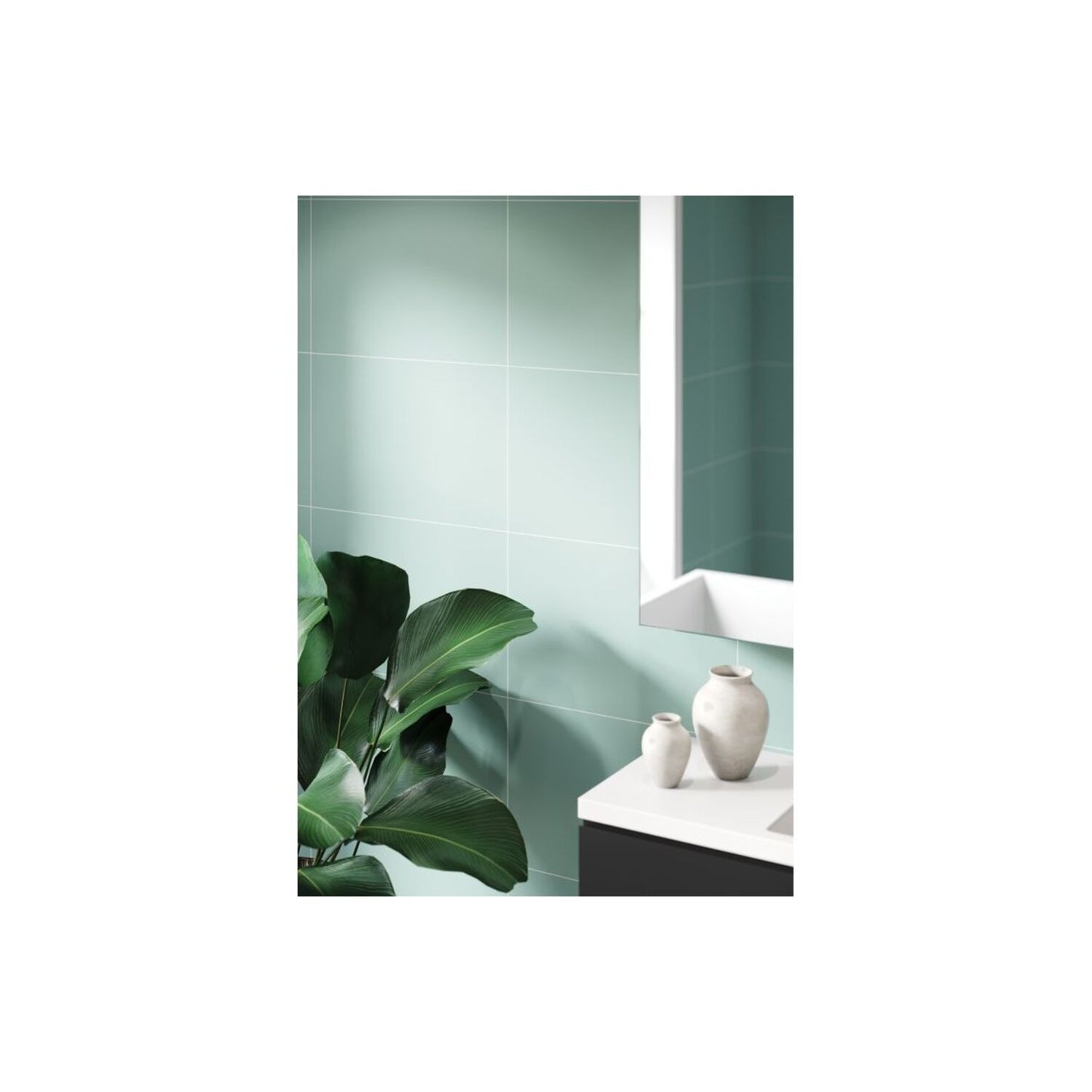 Contemporary - Aqua Mint (Tile Effect)