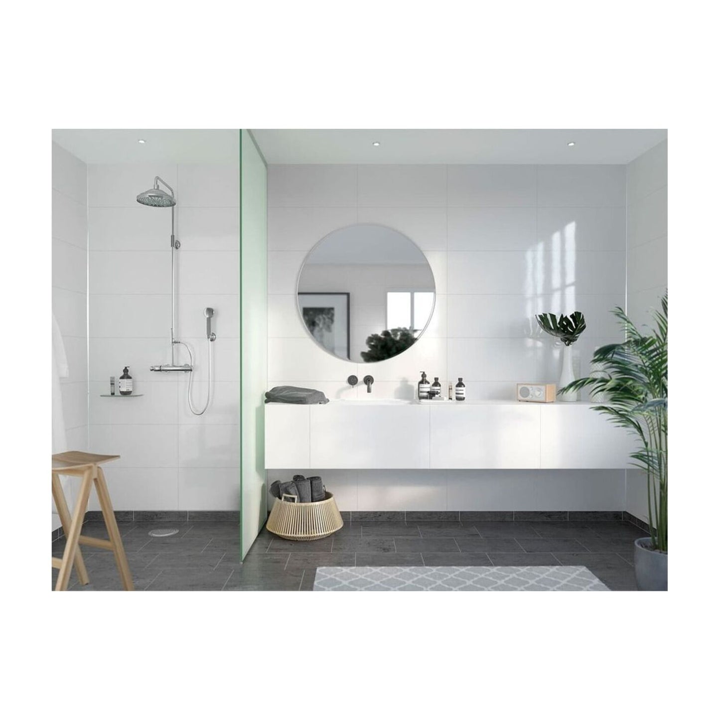 Contemporary - Athen White (Tile Effect)