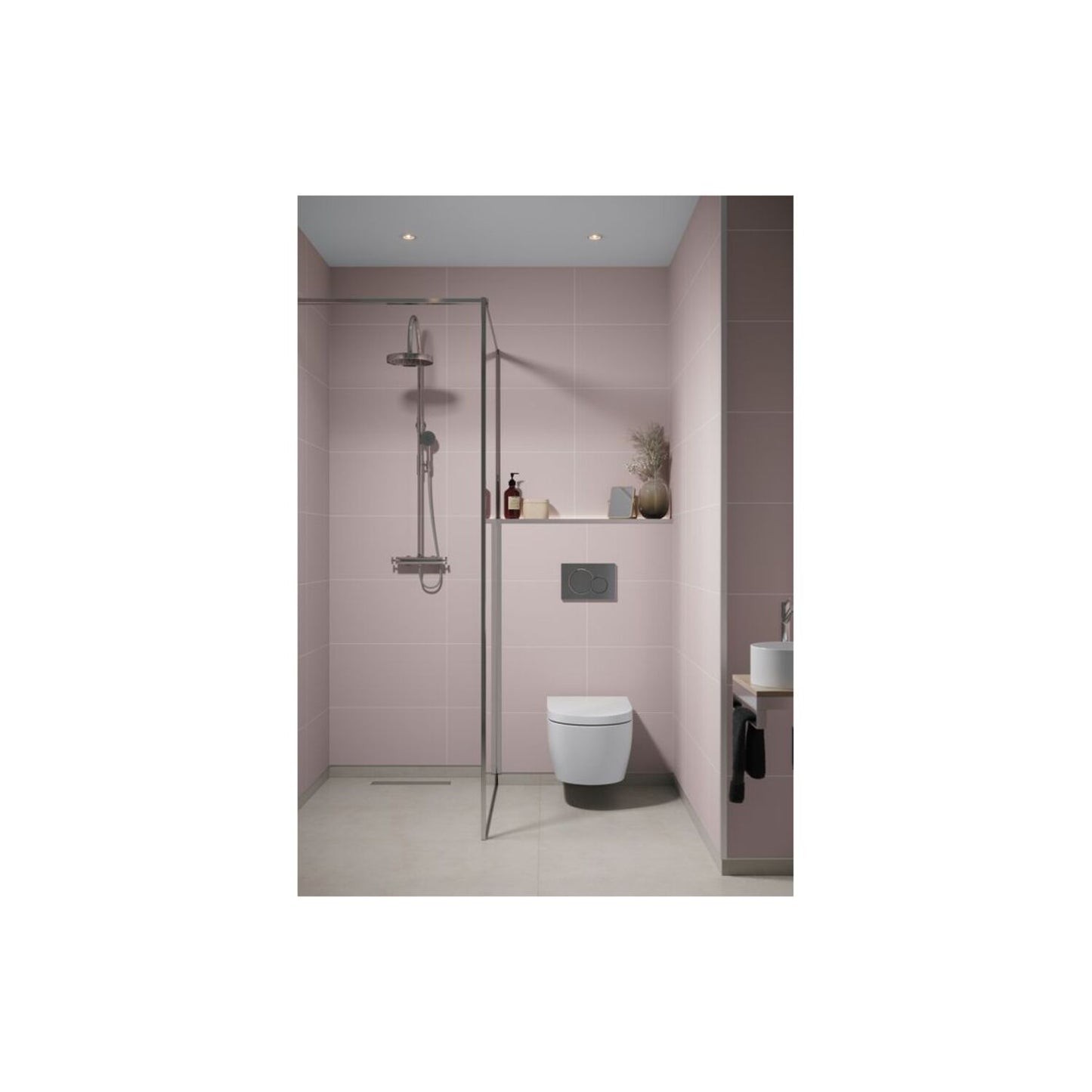 Contemporary - Dusky Pink (Tile Effect)