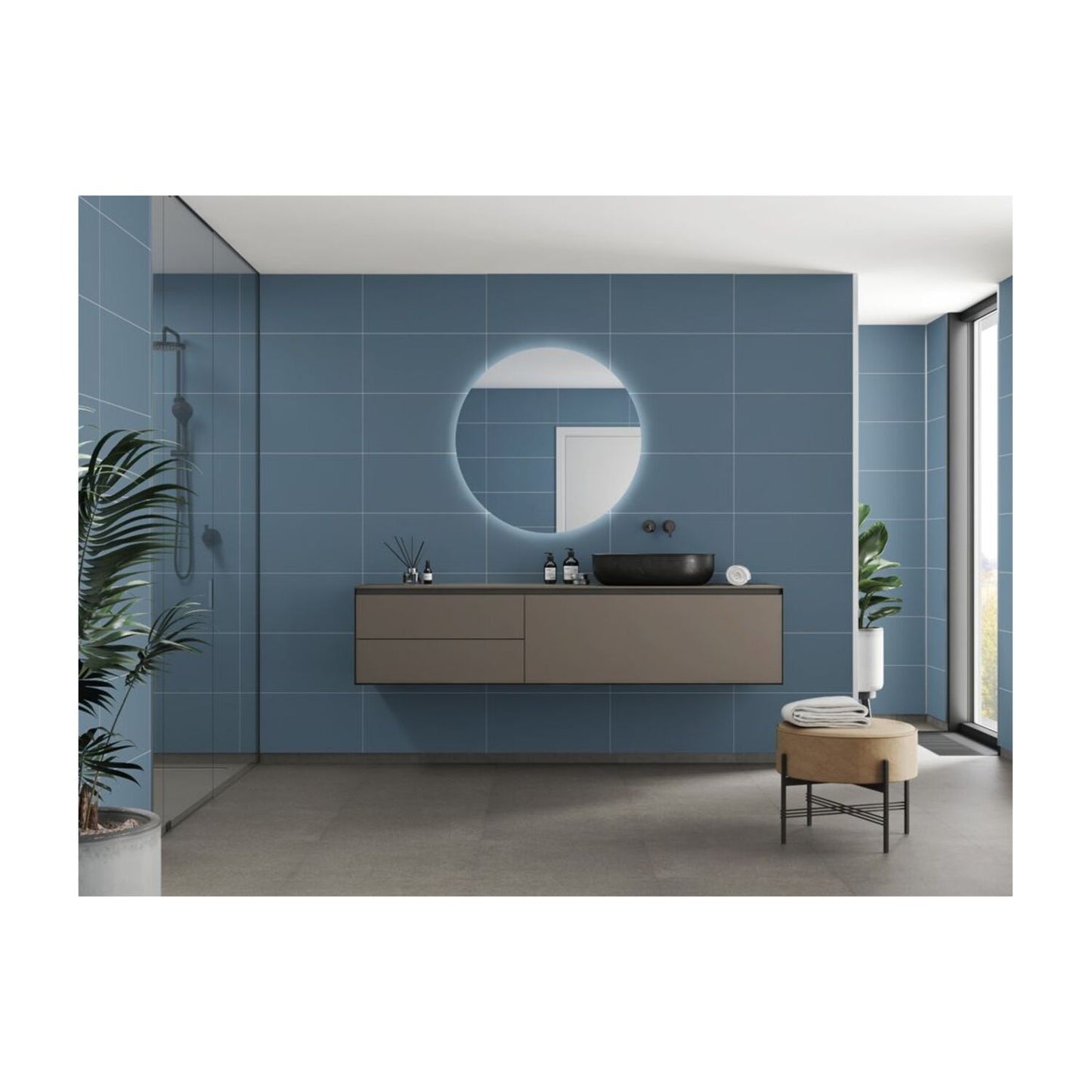 Contemporary - Dusty Blue (Tile Effect)