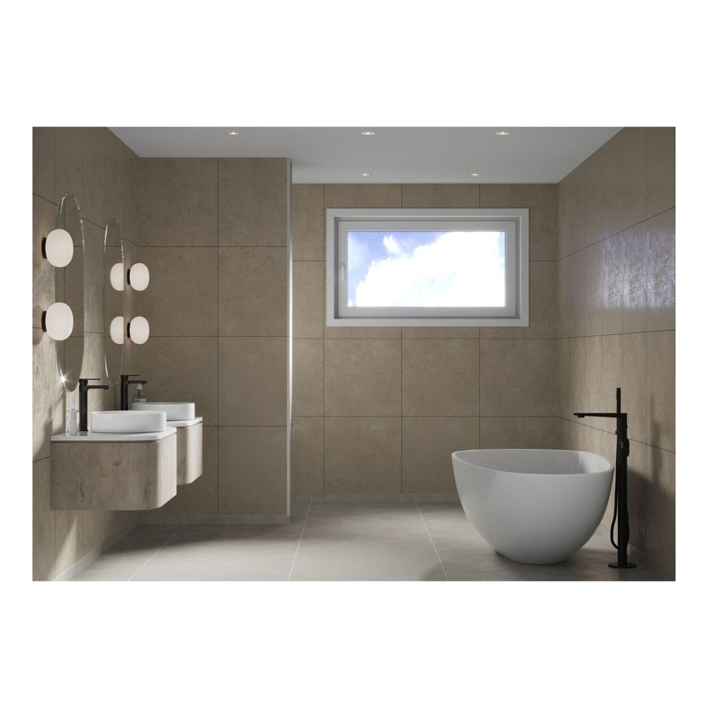 Scandinavian - Rough Cement (Tile Effect)