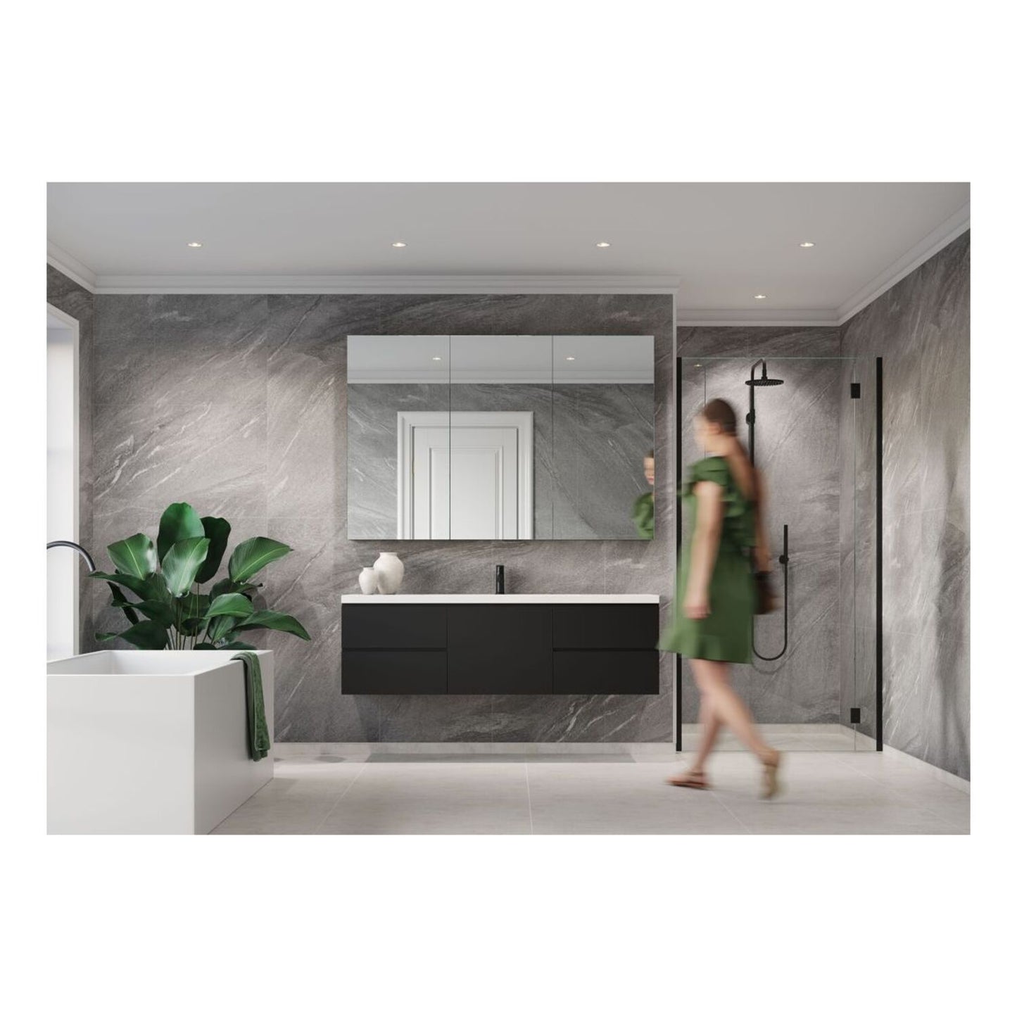 Scandinavian - Grey Stone (Tile Effect)