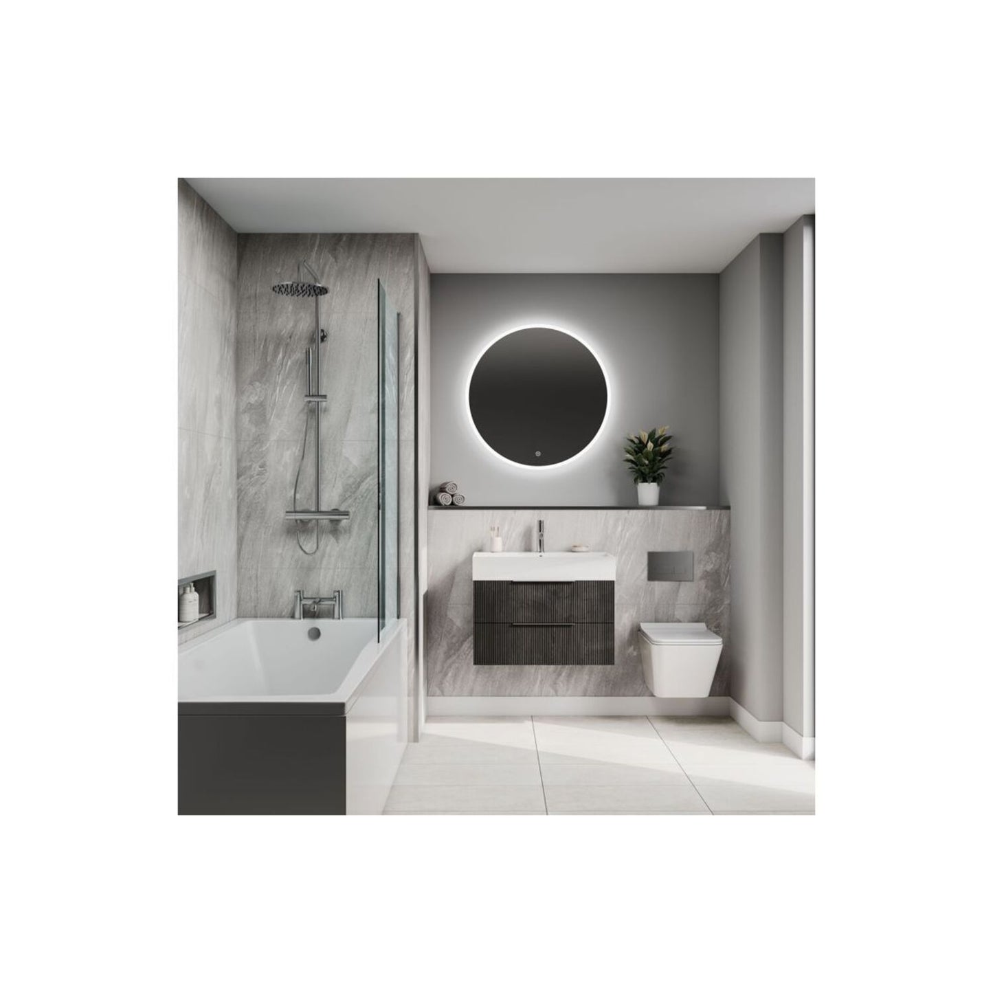 Scandinavian - Grey Stone (Tile Effect)