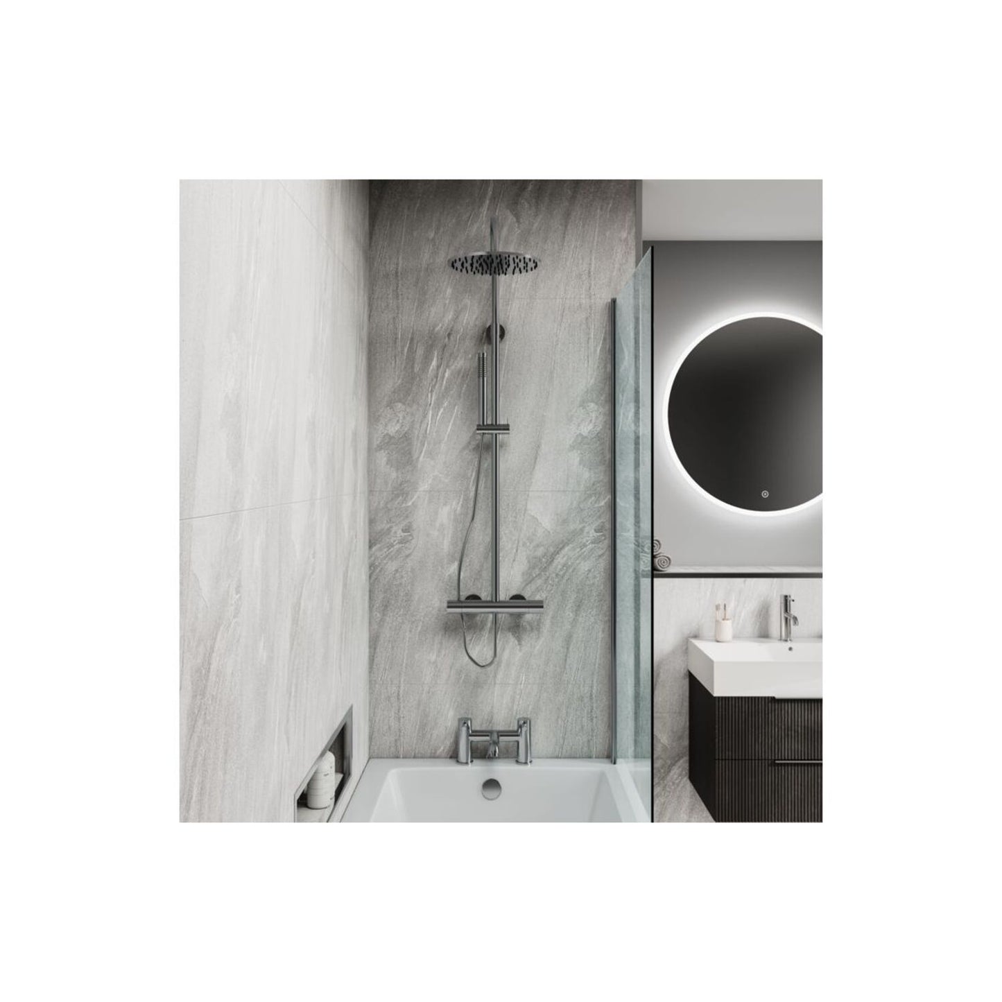 Scandinavian - Grey Stone (Tile Effect)