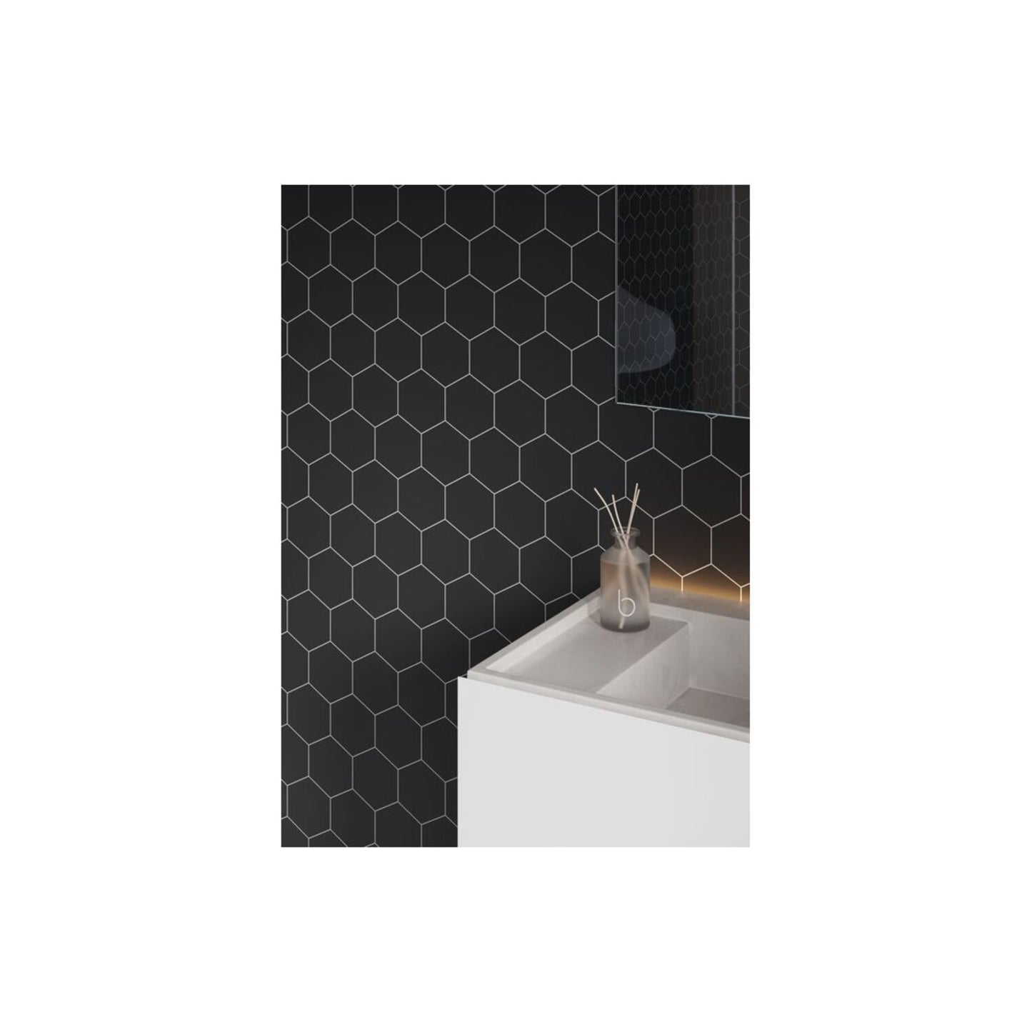 Urban - Black Silk (Hexagonal)