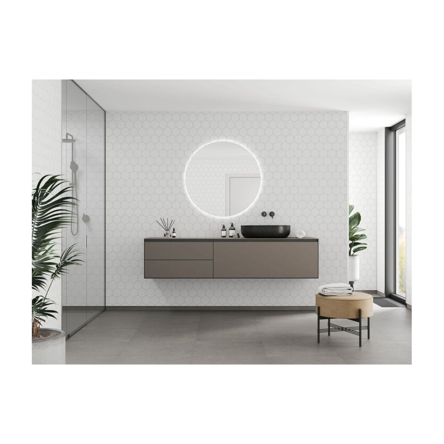 Urban - White Silk (Hexagonal)
