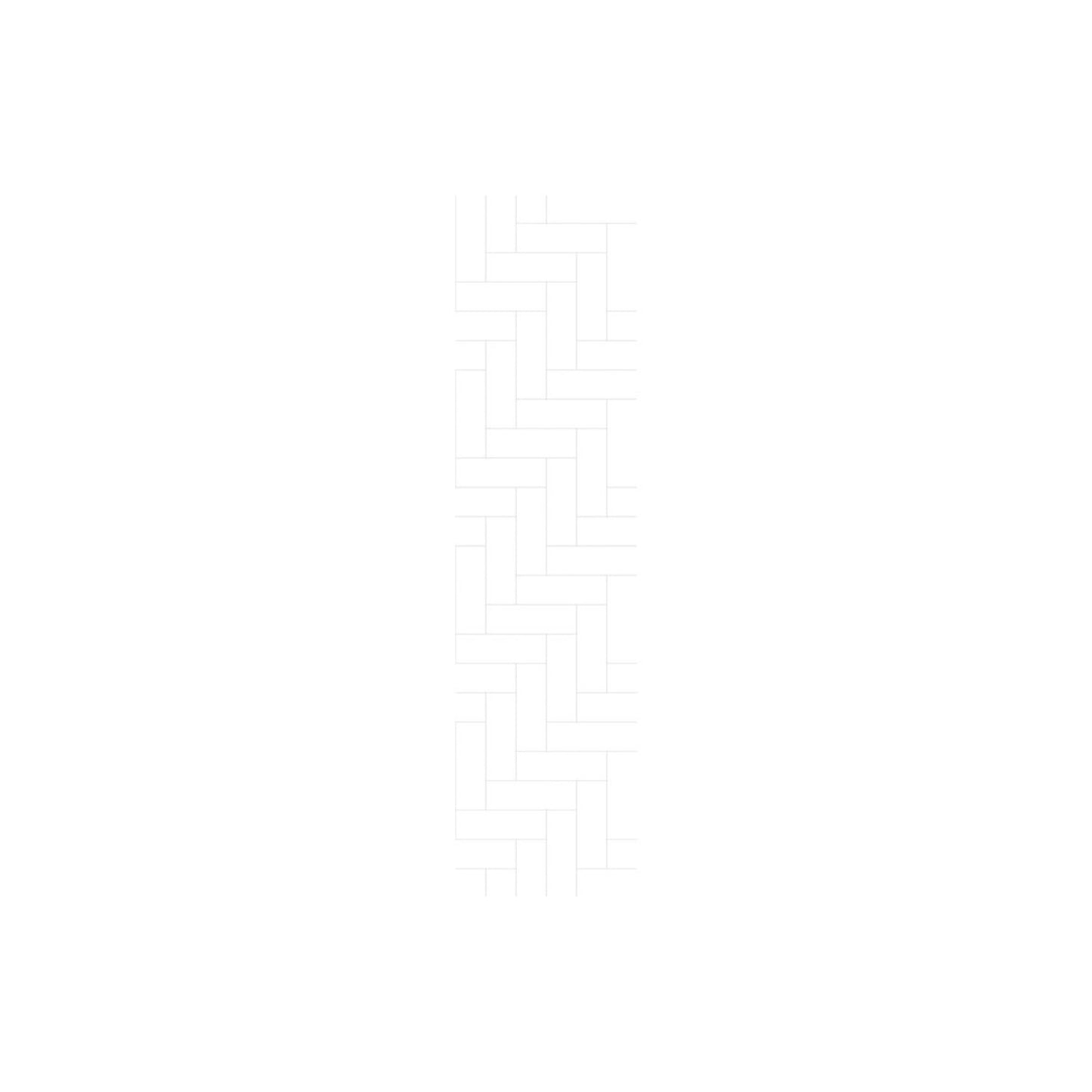 Urban - Denver White (Straight Herringbone)