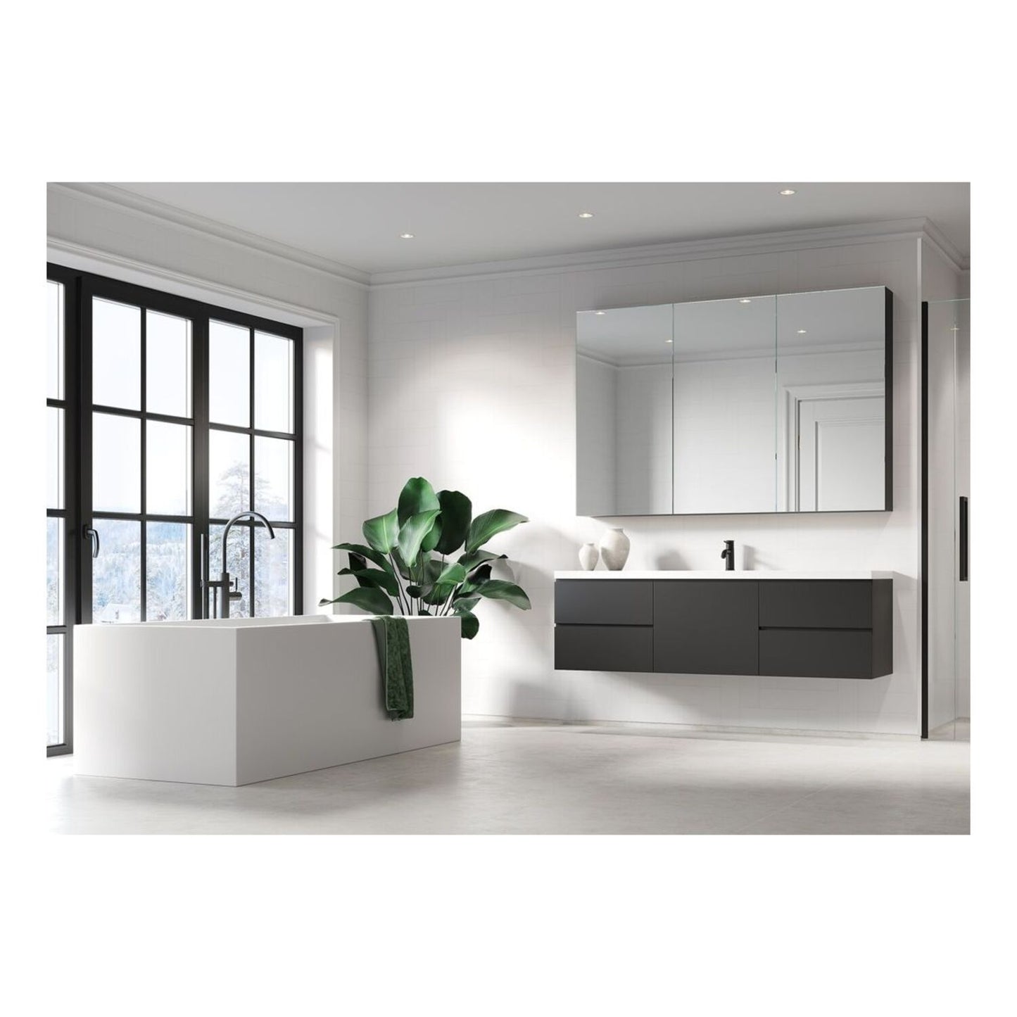 Urban - Denver White (Straight Herringbone)