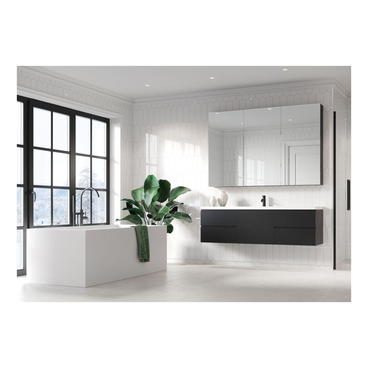 Urban - Denver White (Elongated Hexagonal)