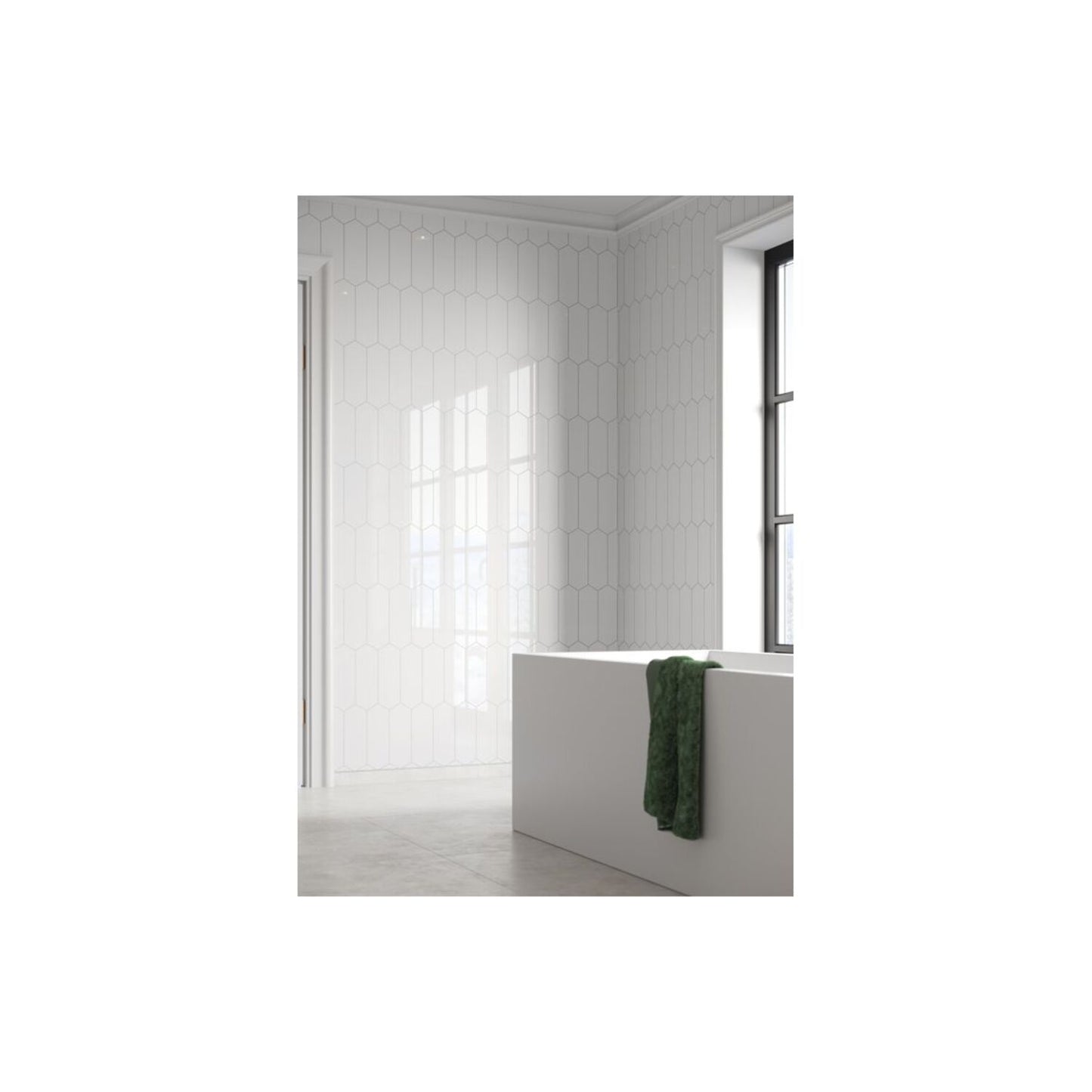 Urban - Denver White (Elongated Hexagonal)