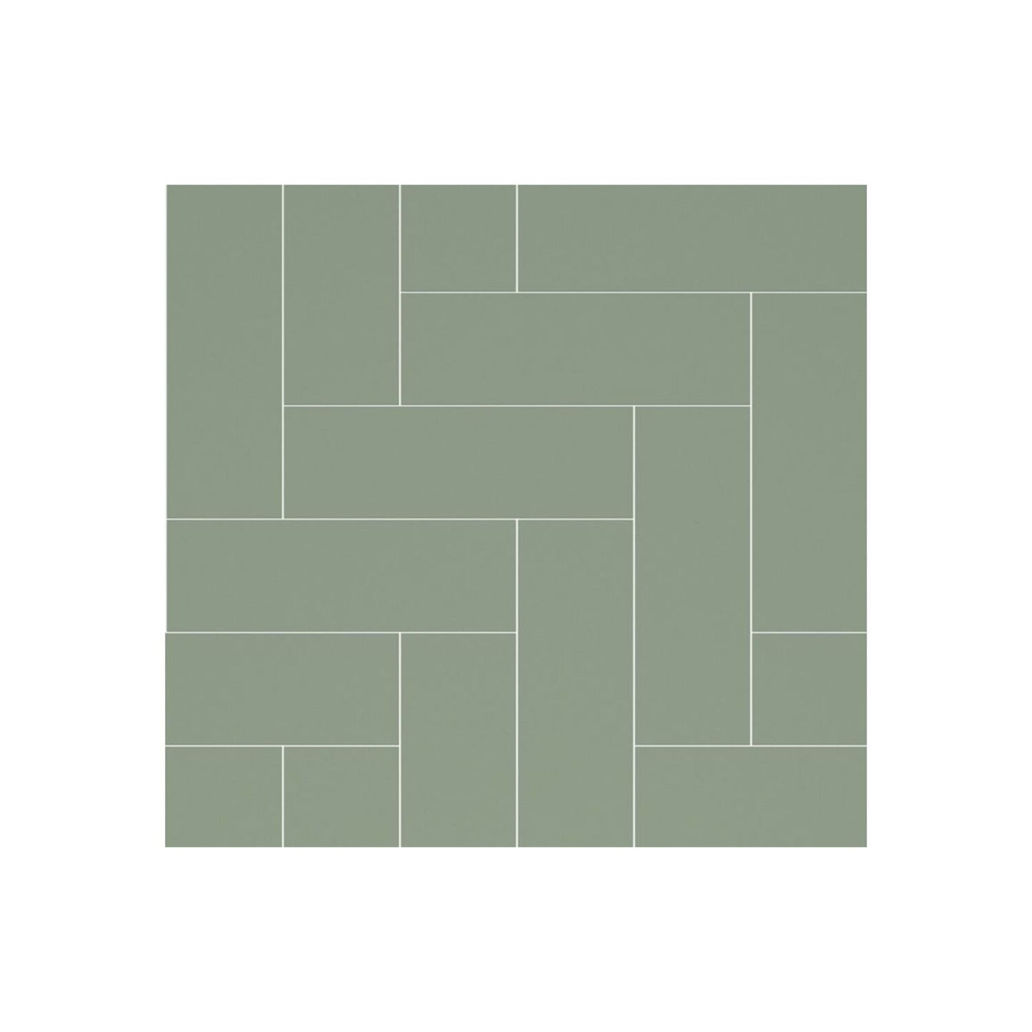 Urban - Olive Green (Straight Herringbone)
