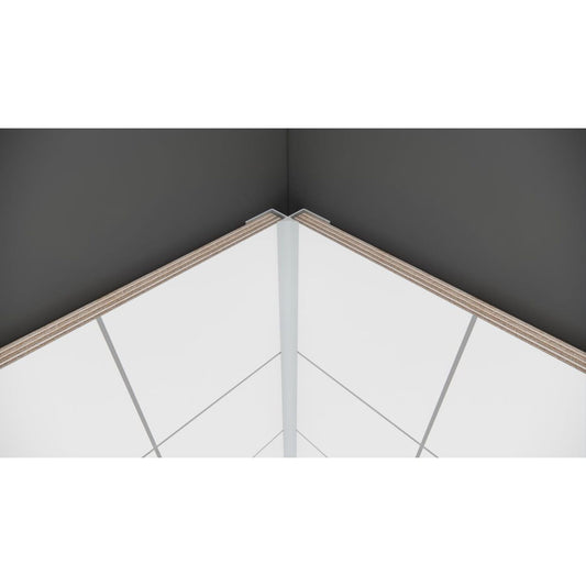 Aluminium 135° Internal Profile 2.4m