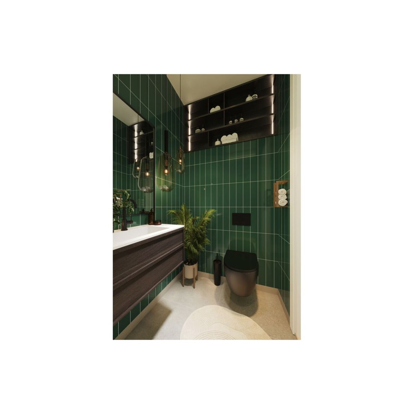 Urban - Bottle Green (Stacked Subway)