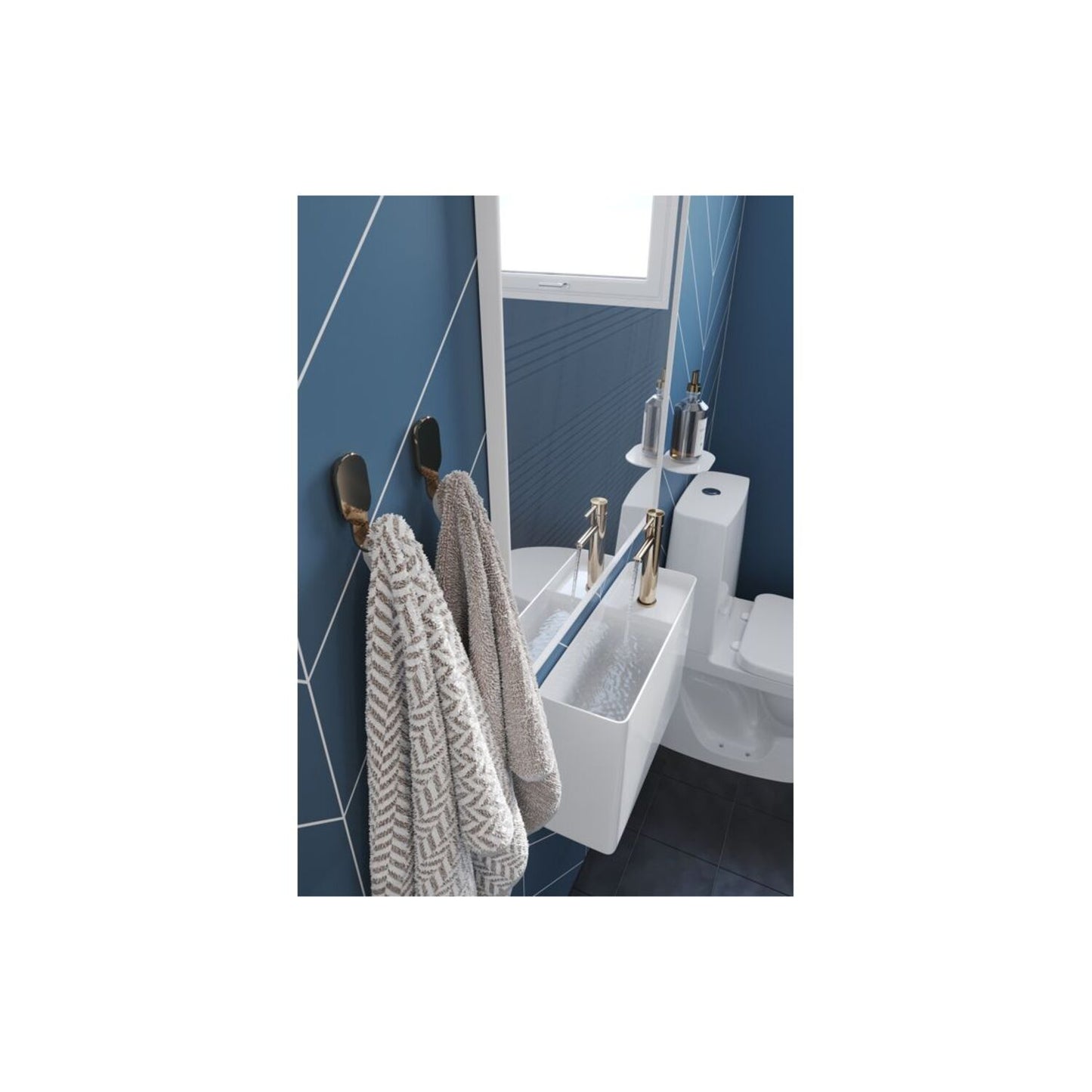 Urban - Dusty Blue (Chevron)