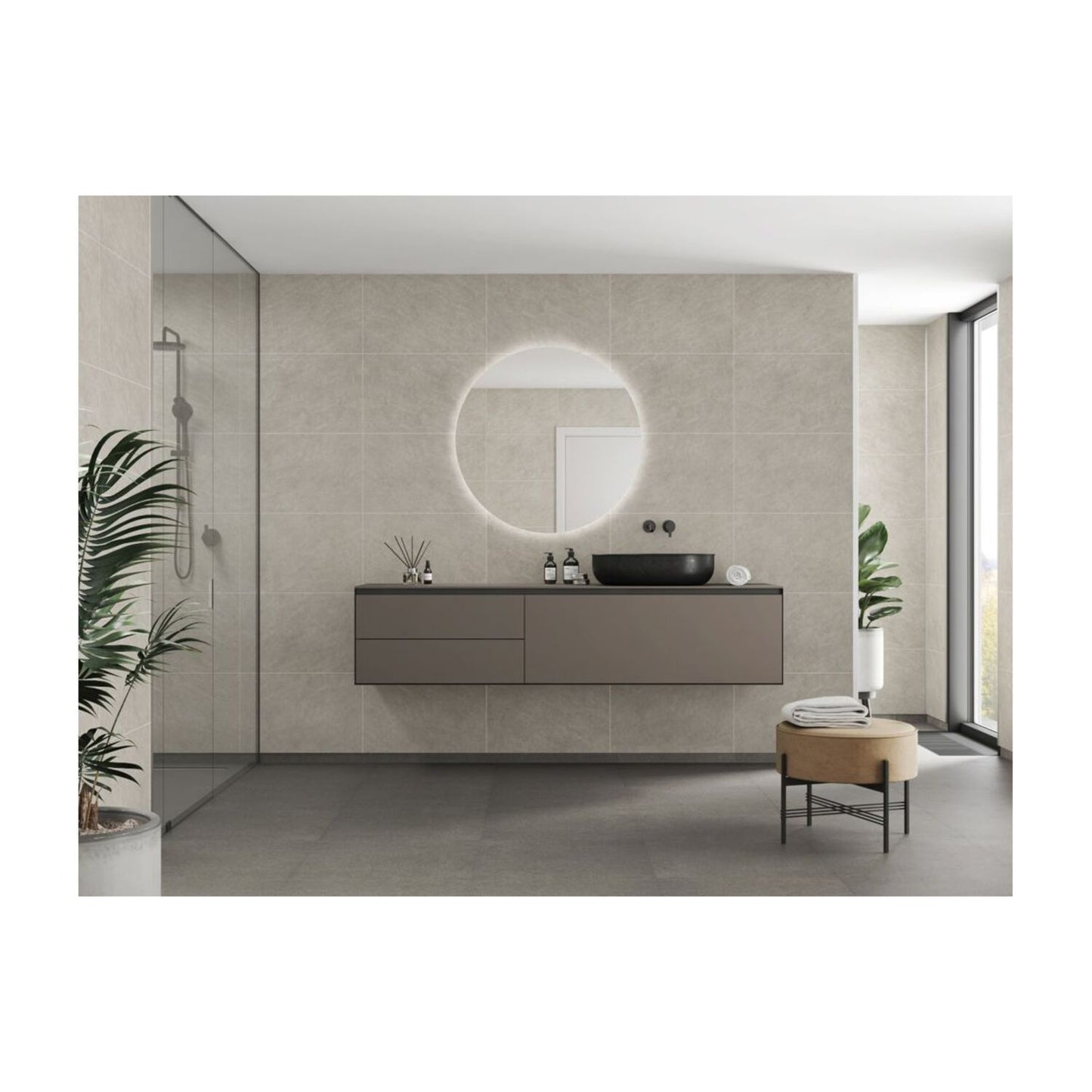 Scandinavian - Grey Sahara (Tile Effect)