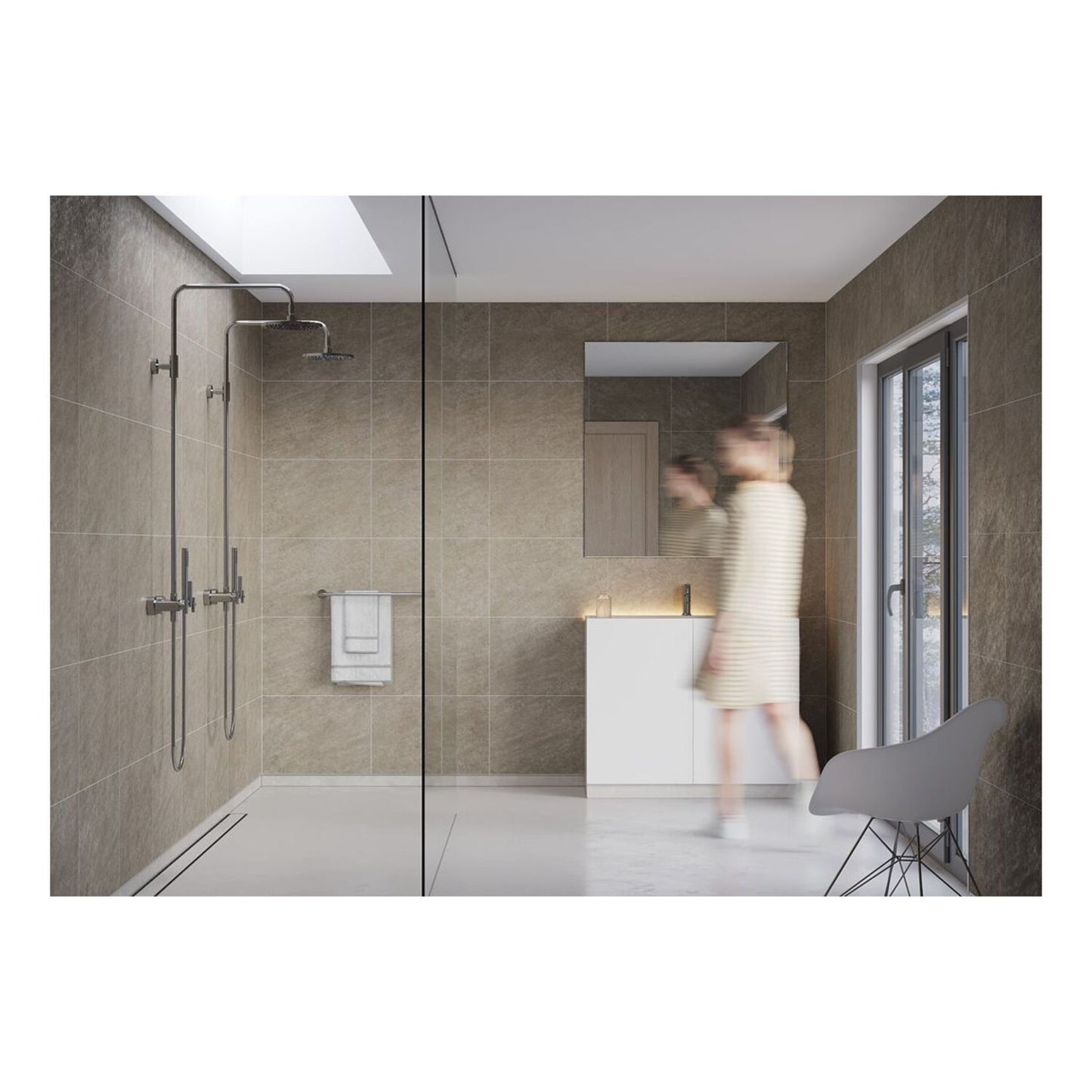 Scandinavian - Grey Sahara (Tile Effect)