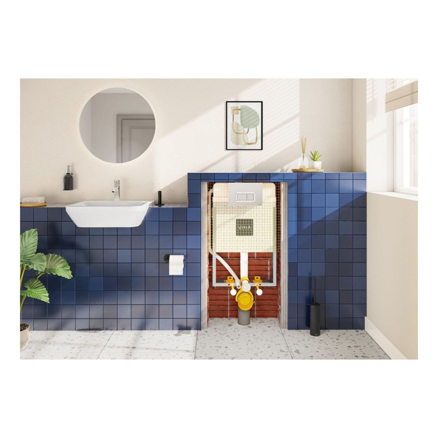 Vitra Origin Free Standing WC Brush Holder