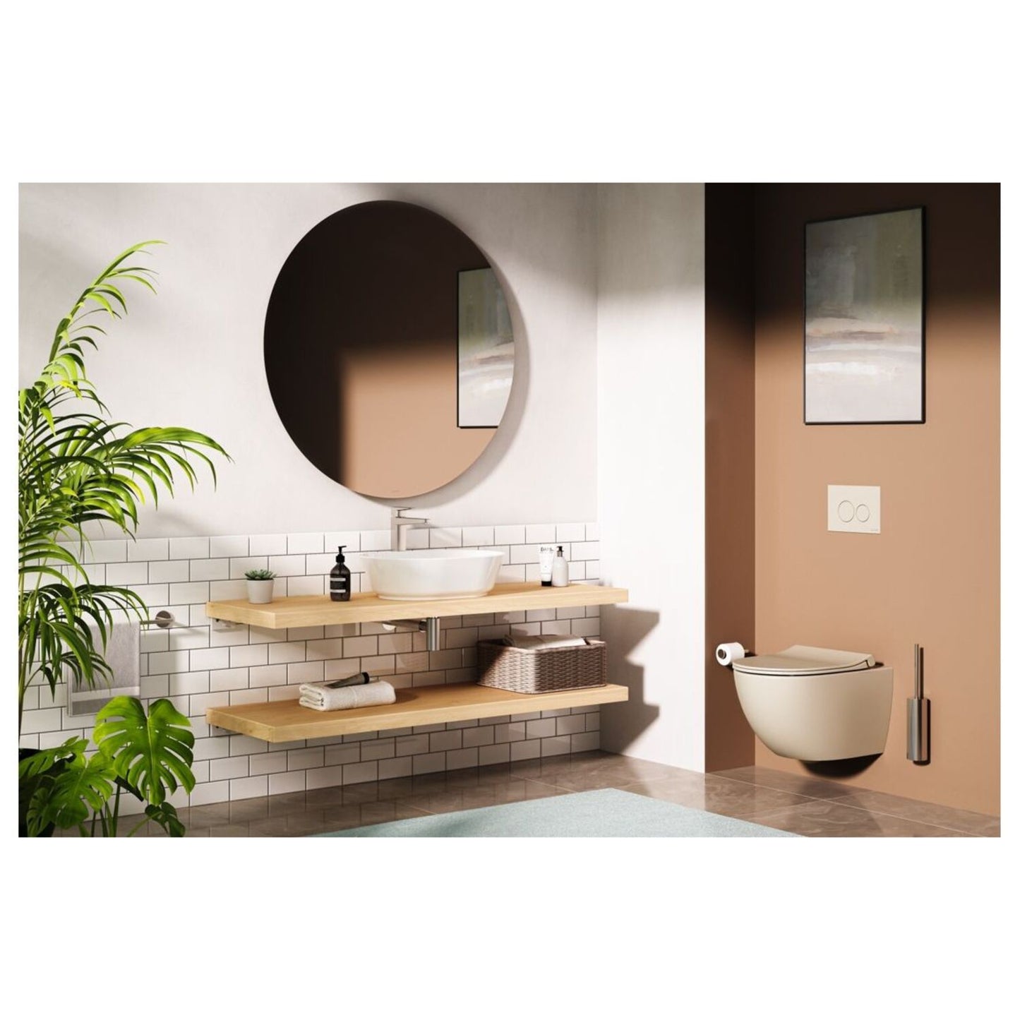 Vitra Origin Free Standing WC Brush Holder