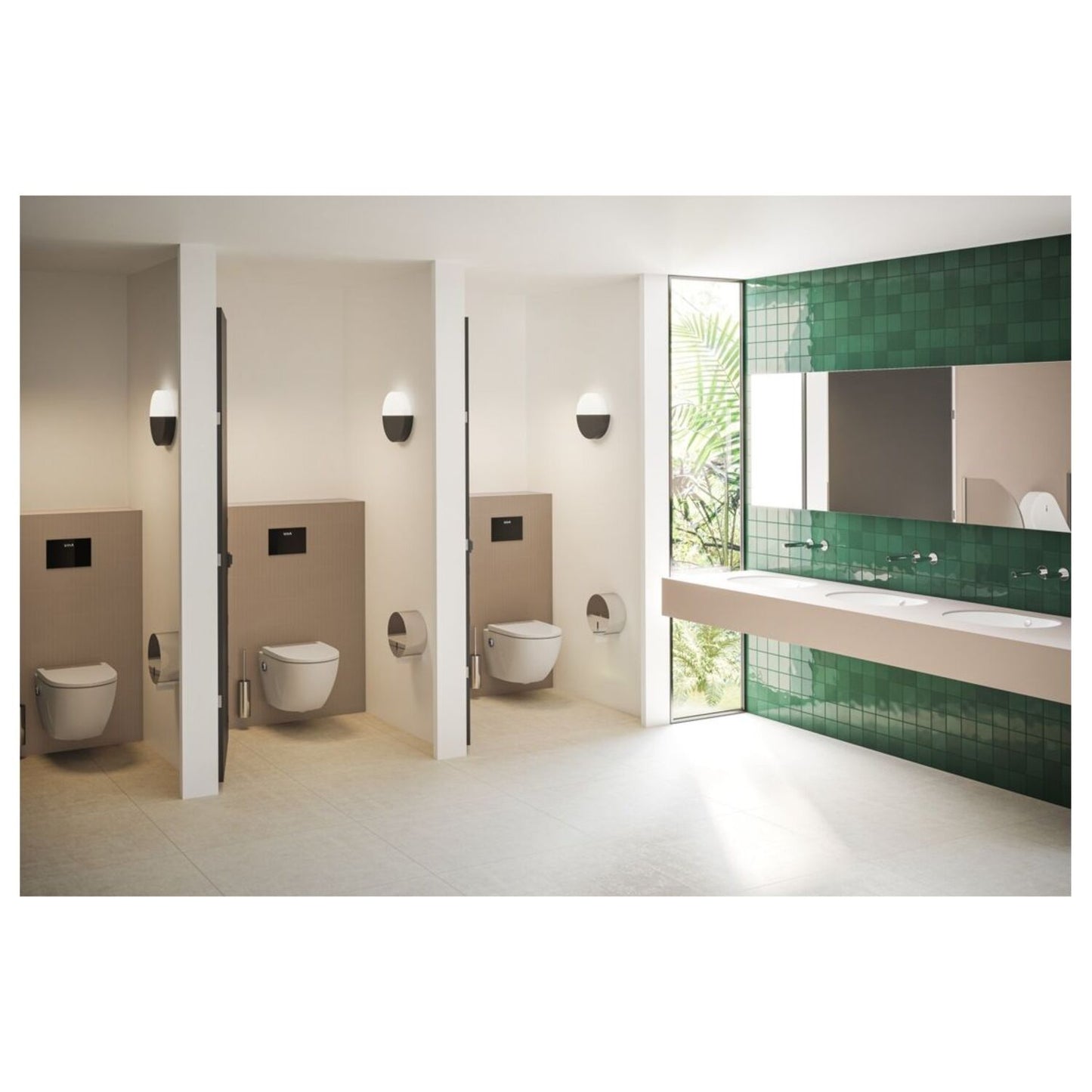 Vitra Origin Touch Free Wall Mounted Soap Dispenser (Mains)