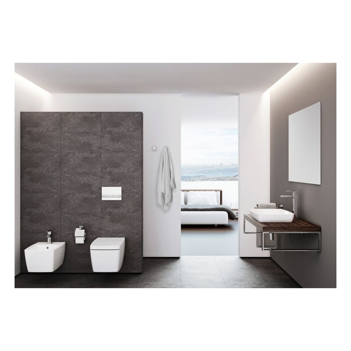 VitrA Q-Line Bathrobe Holder - Chrome