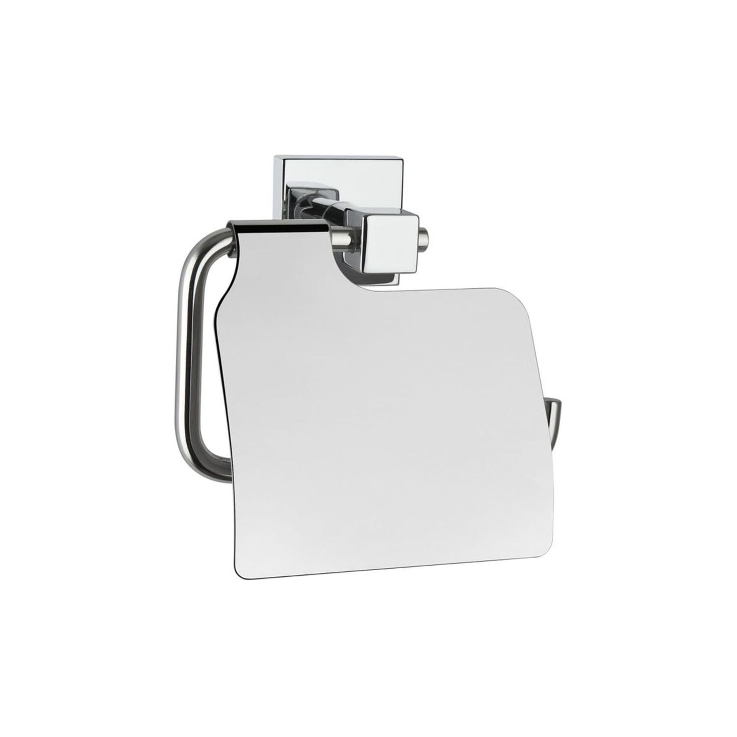 VitrA Q-Line Toilet Roll Holder w/Cover - Chrome