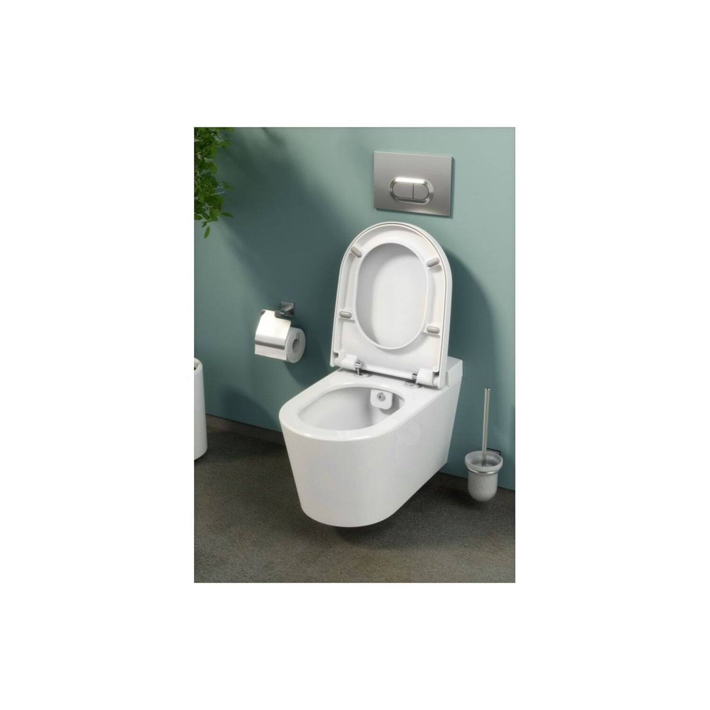 VitrA Q-Line WC Brush Holder - Chrome