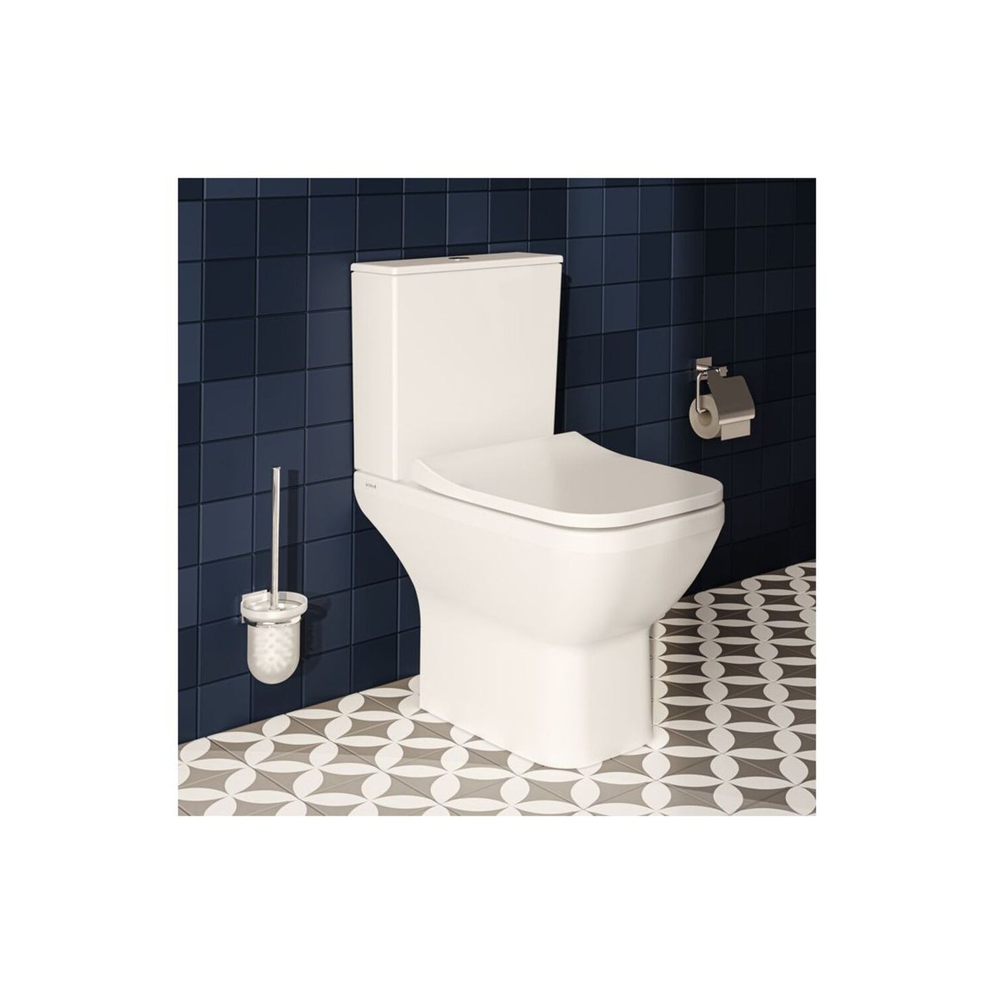 VitrA Q-Line WC Brush Holder - Chrome