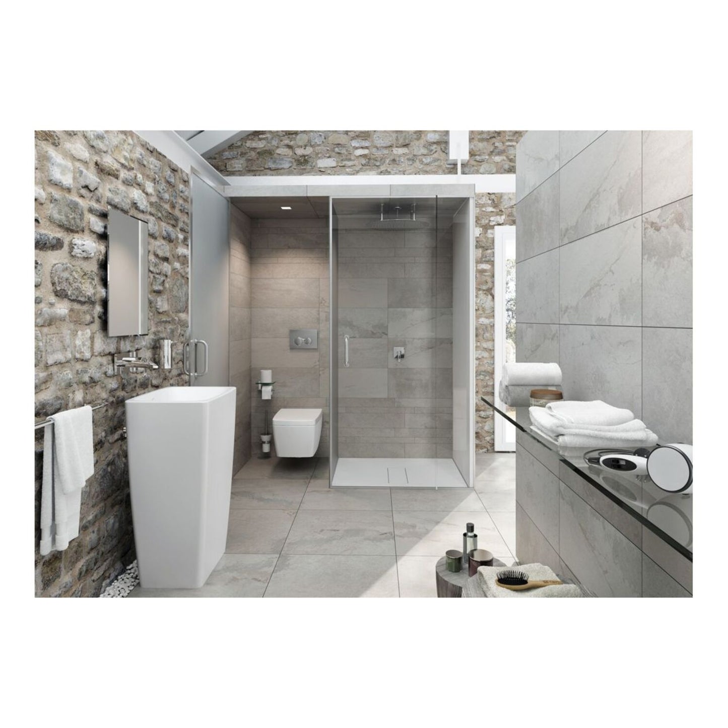 VitrA Q-Line WC Brush Holder - Chrome