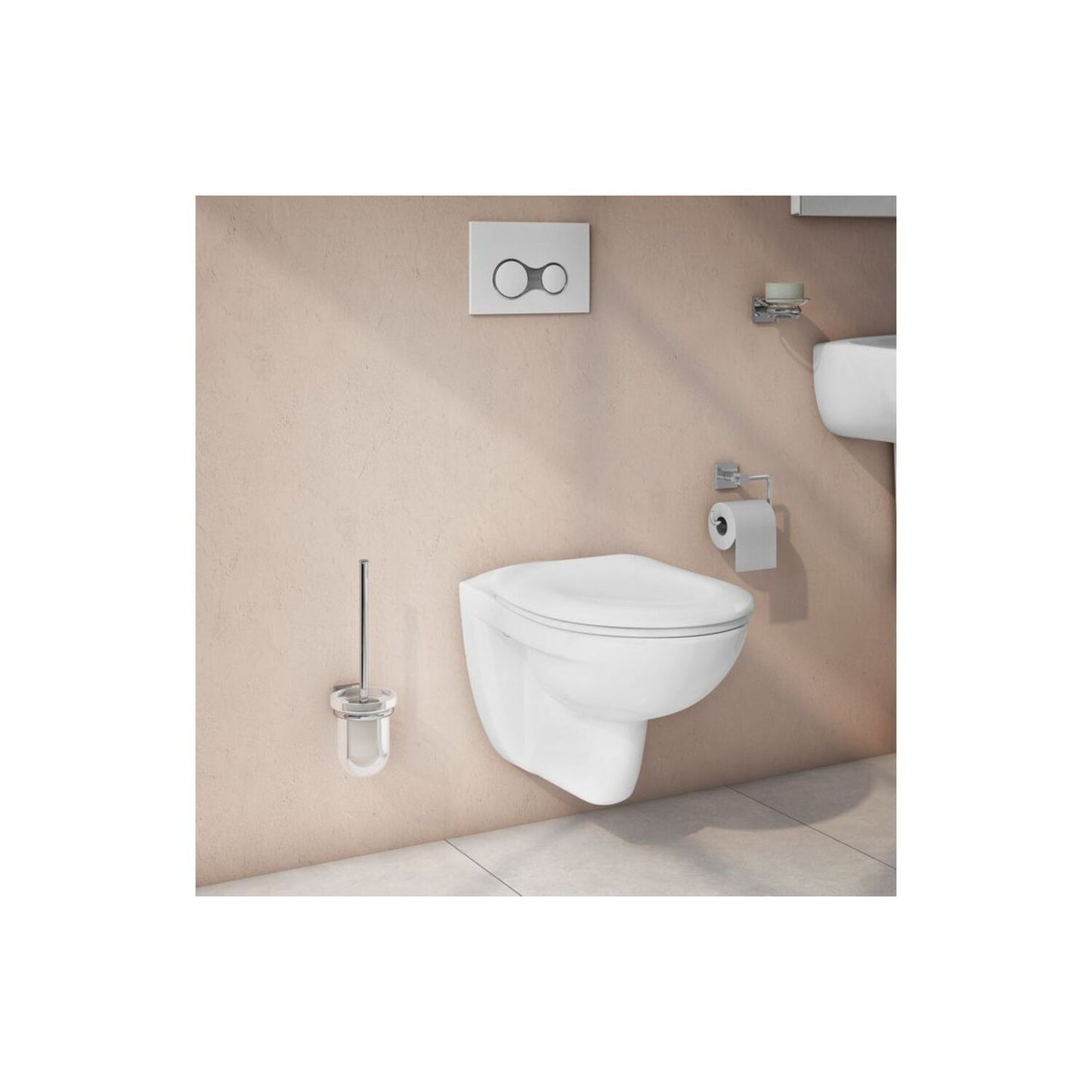 VitrA Q-Line WC Brush Holder - Chrome